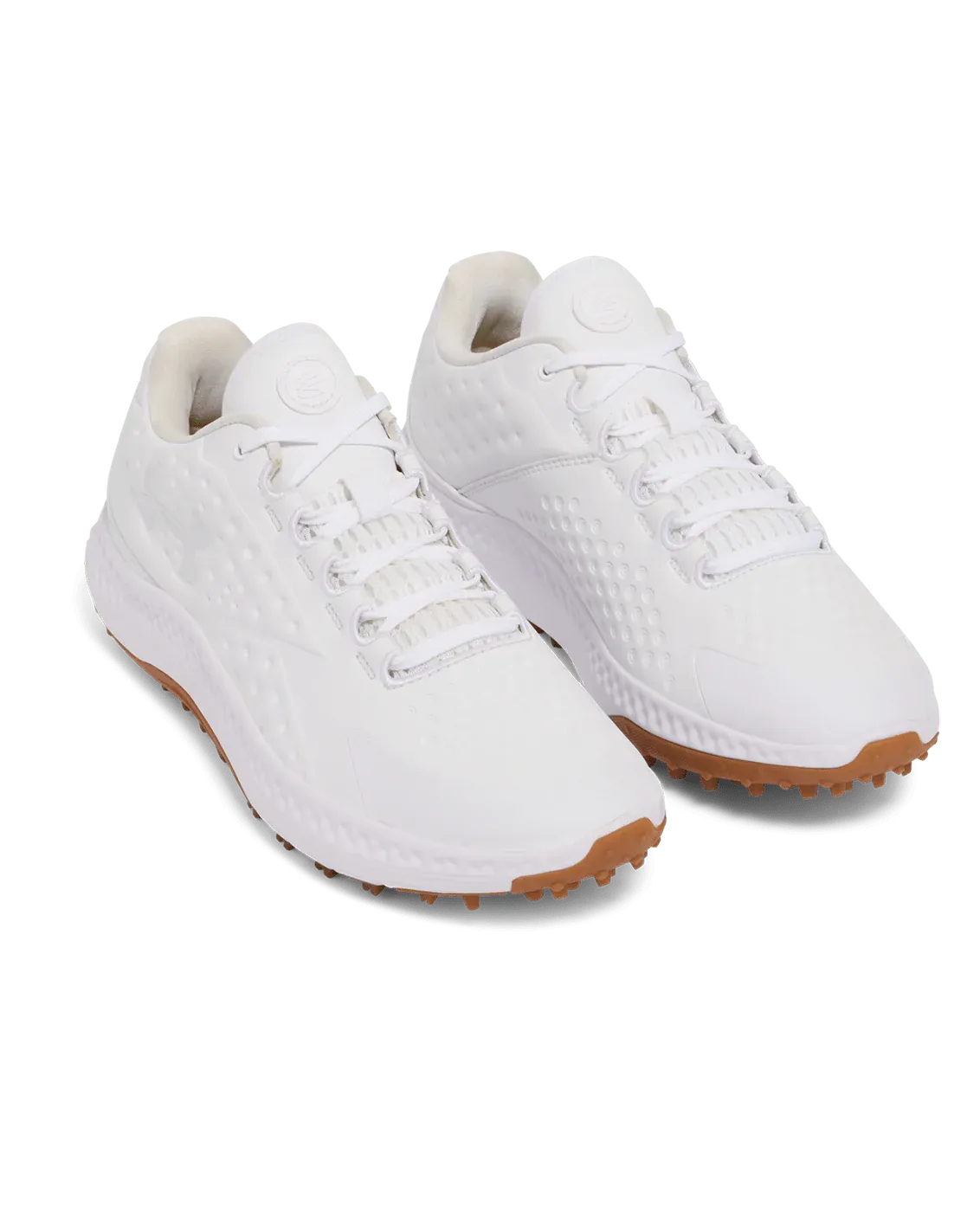 2025 Under Armour Curry 1 Golf Shoe - White/White/White