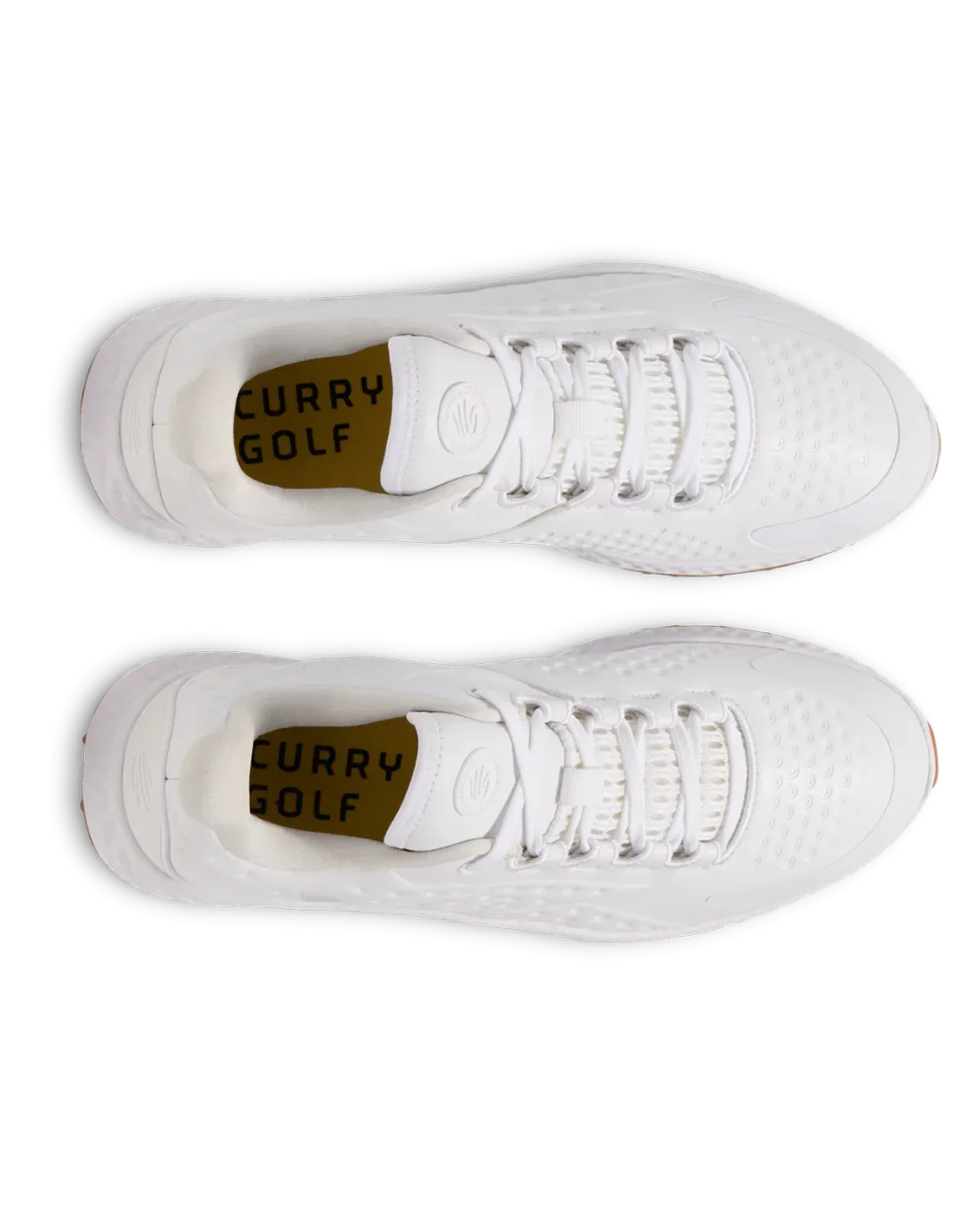 2025 Under Armour Curry 1 Golf Shoe - White/White/White