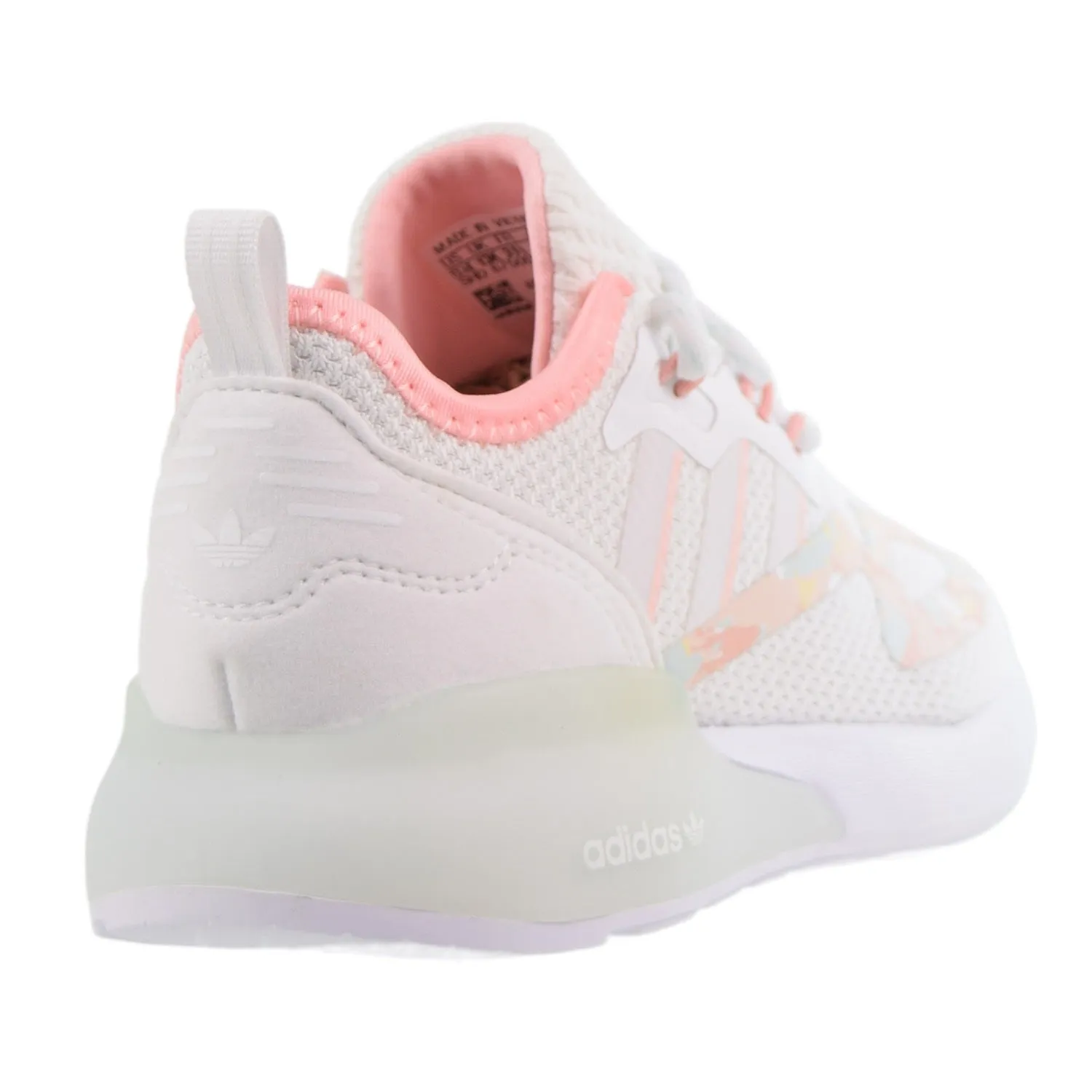 Adidas ZX 2K Little Kids' Shoes Cloud White-Haze Coral