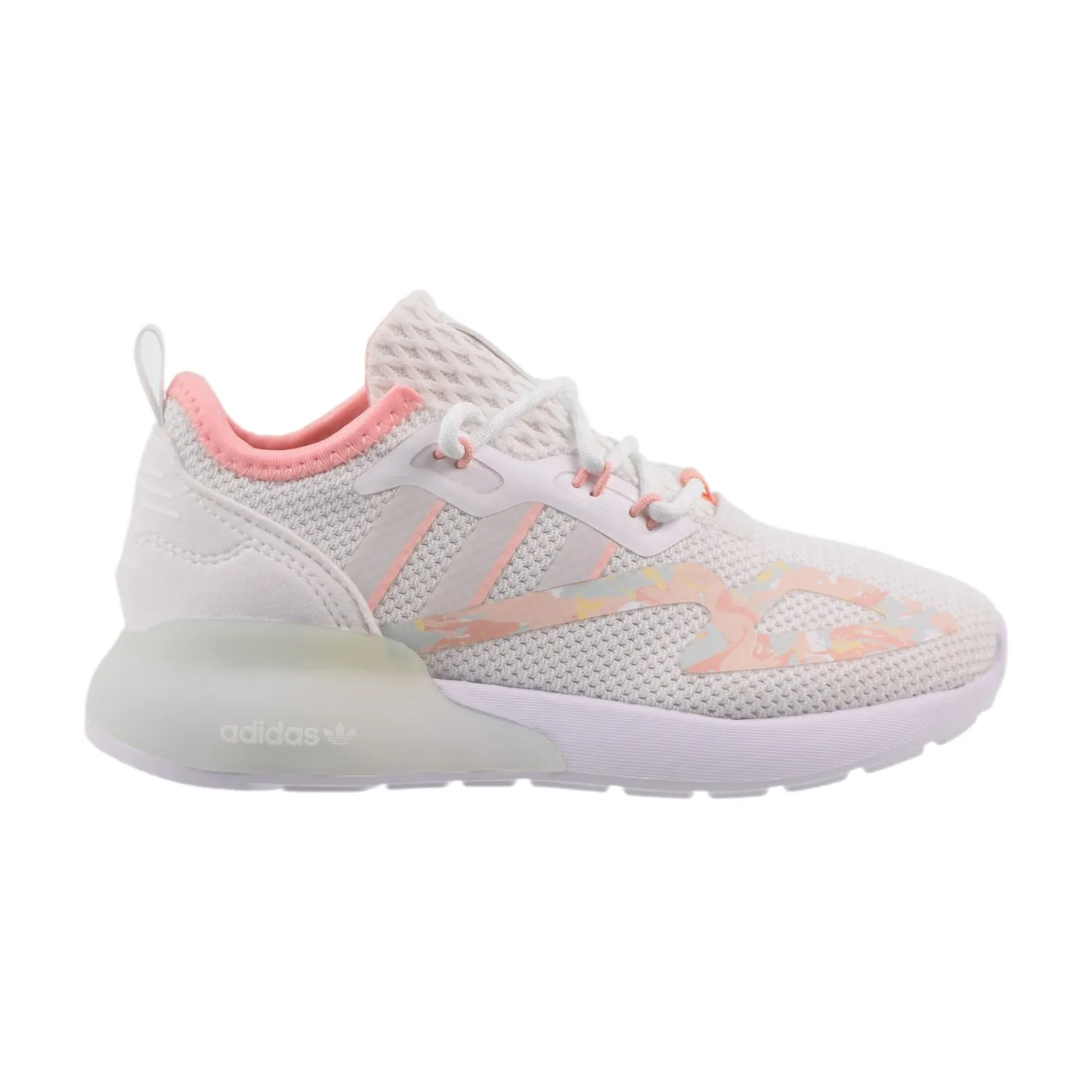 Adidas ZX 2K Little Kids' Shoes Cloud White-Haze Coral