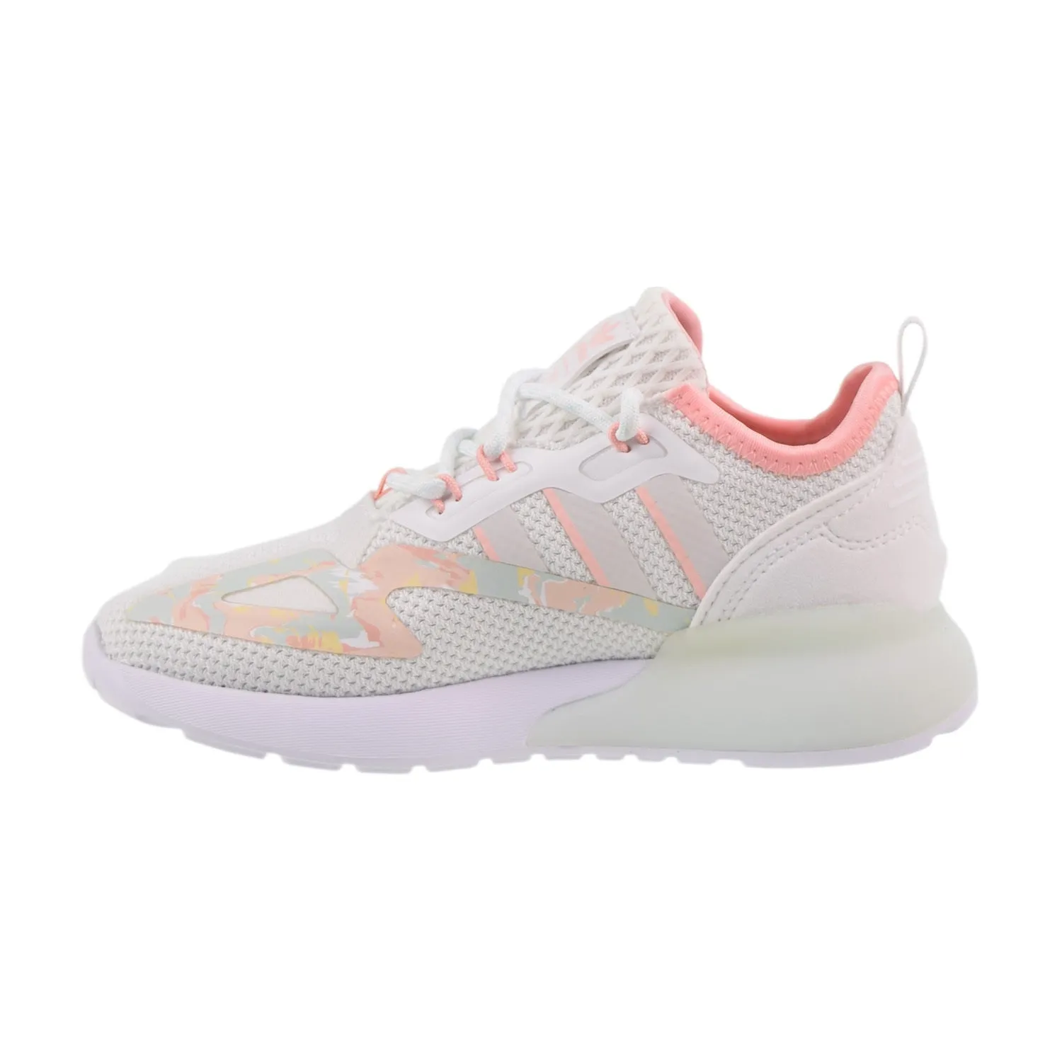 Adidas ZX 2K Little Kids' Shoes Cloud White-Haze Coral