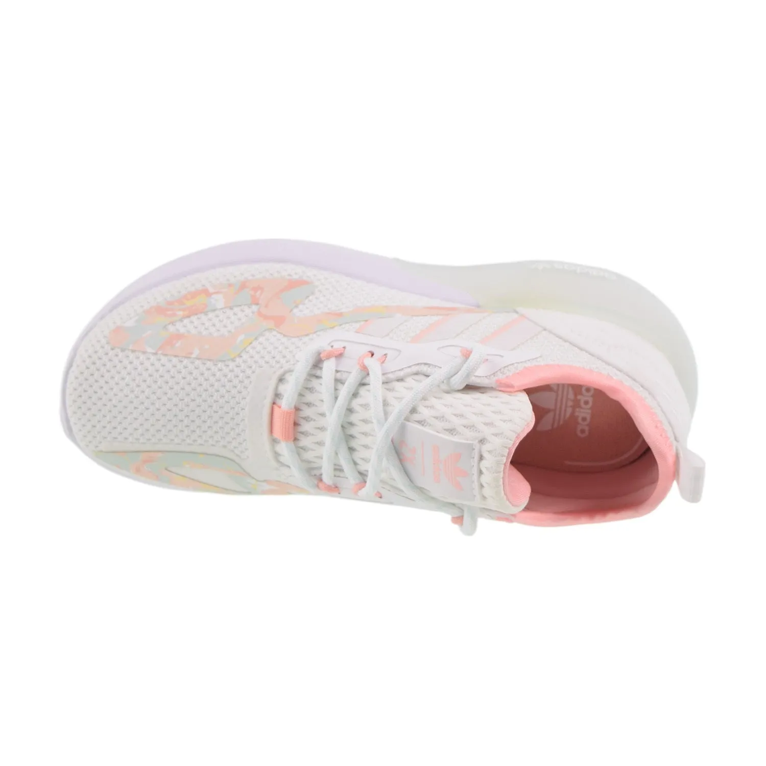 Adidas ZX 2K Little Kids' Shoes Cloud White-Haze Coral