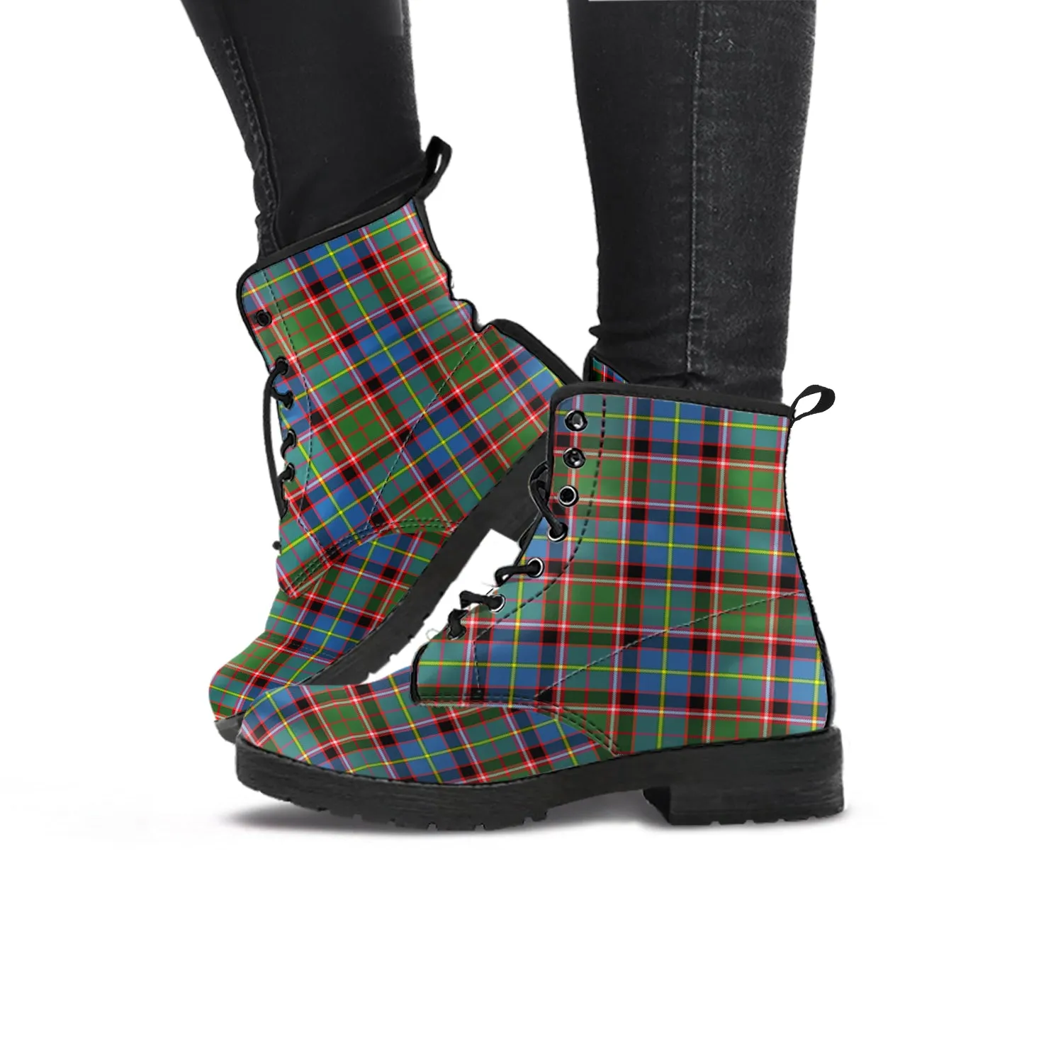 Aikenhead Tartan Leather Boots