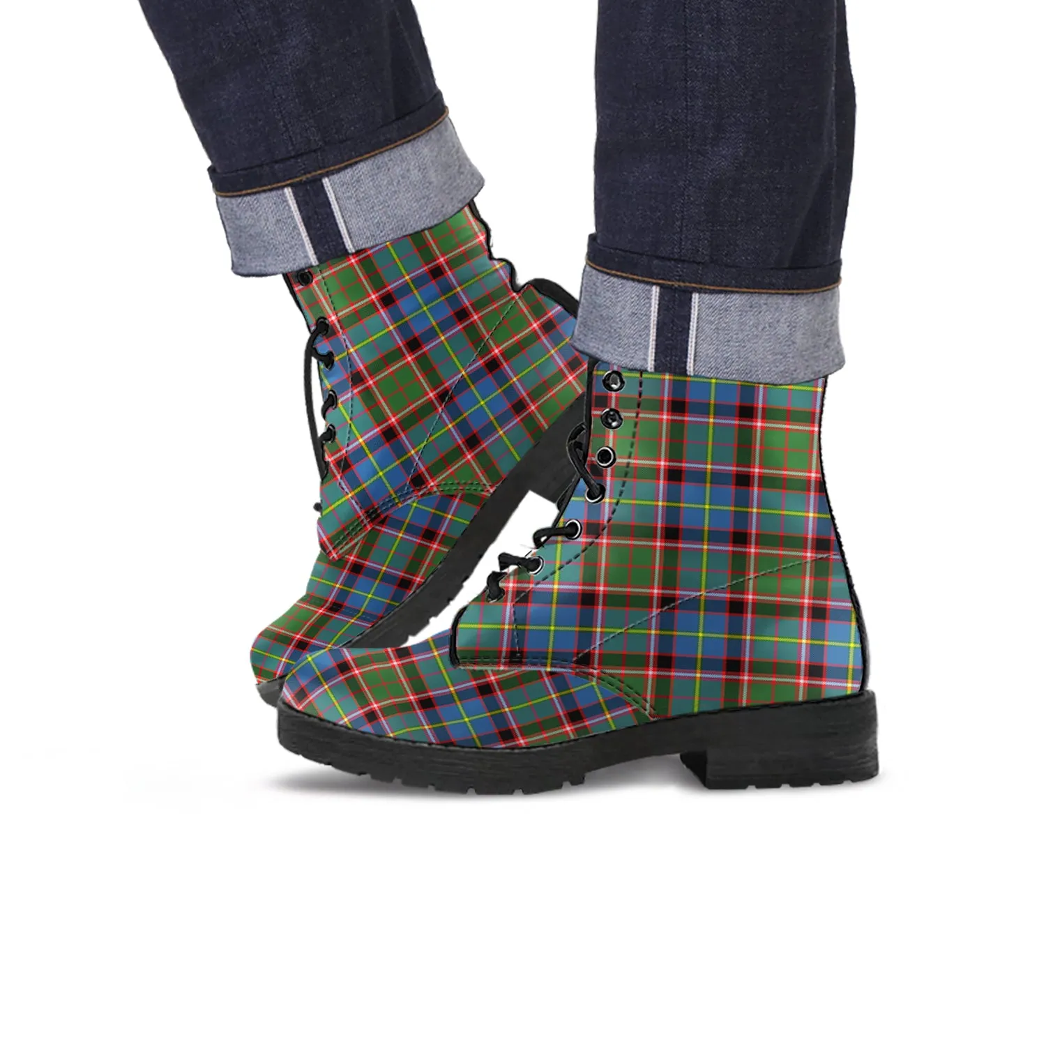 Aikenhead Tartan Leather Boots