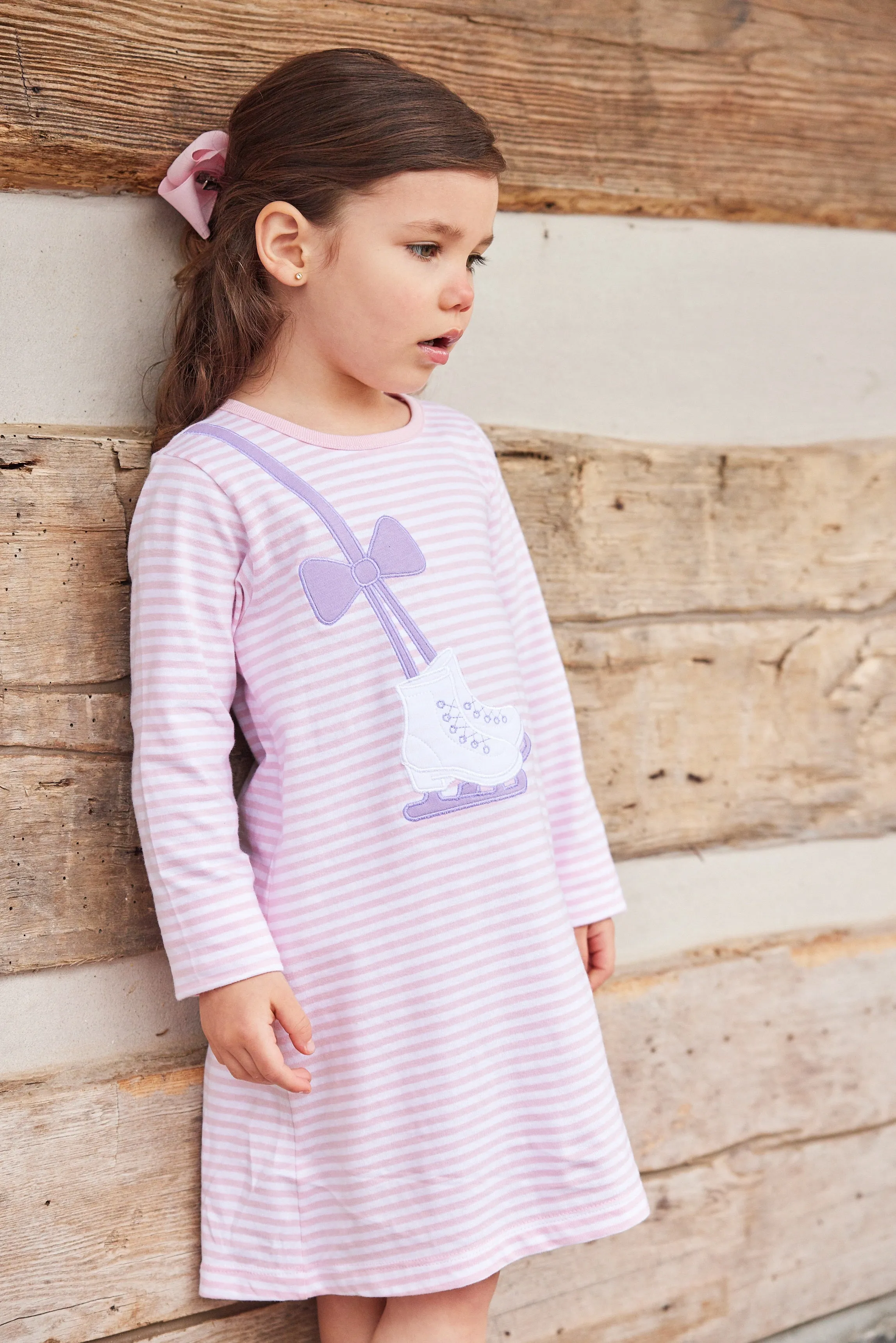Applique T-Shirt Dress - Ice Skate