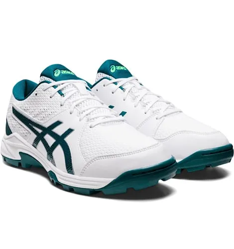 Asics Gel Peake 2 - White/Velvet Pine Cricket Shoes