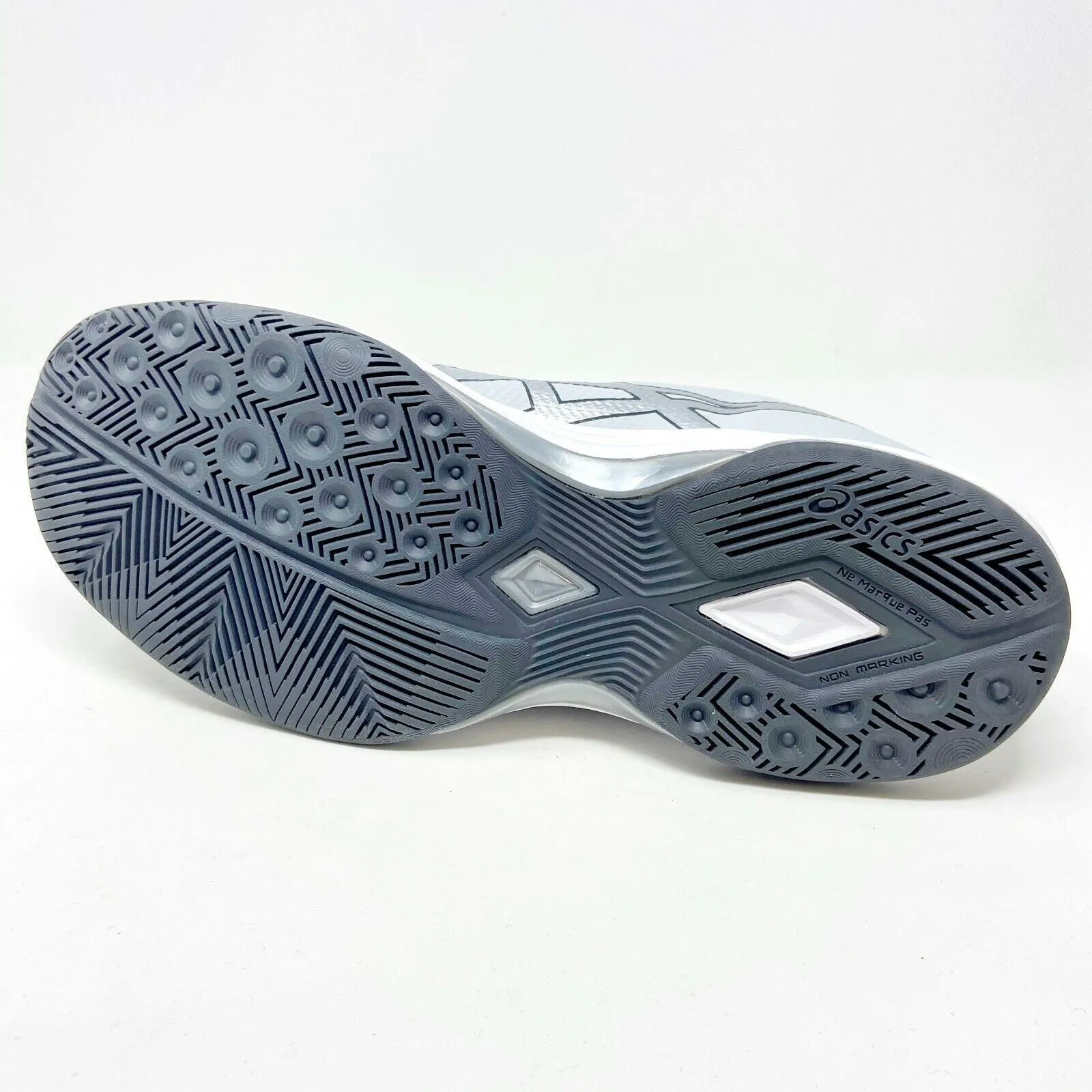 Asics Gel-Tactic Glacier Grey Silver Womens Size 12 Volleyball Shoes B752N 9693