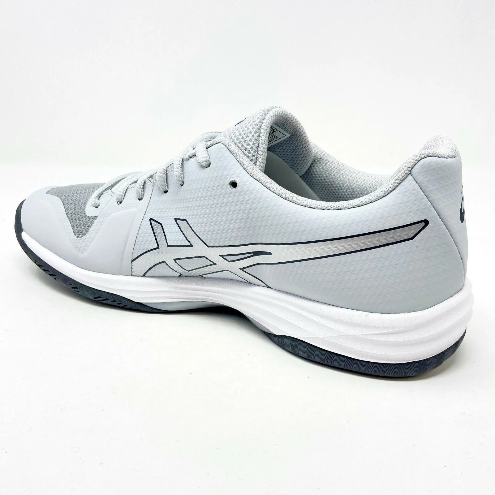 Asics Gel-Tactic Glacier Grey Silver Womens Size 12 Volleyball Shoes B752N 9693