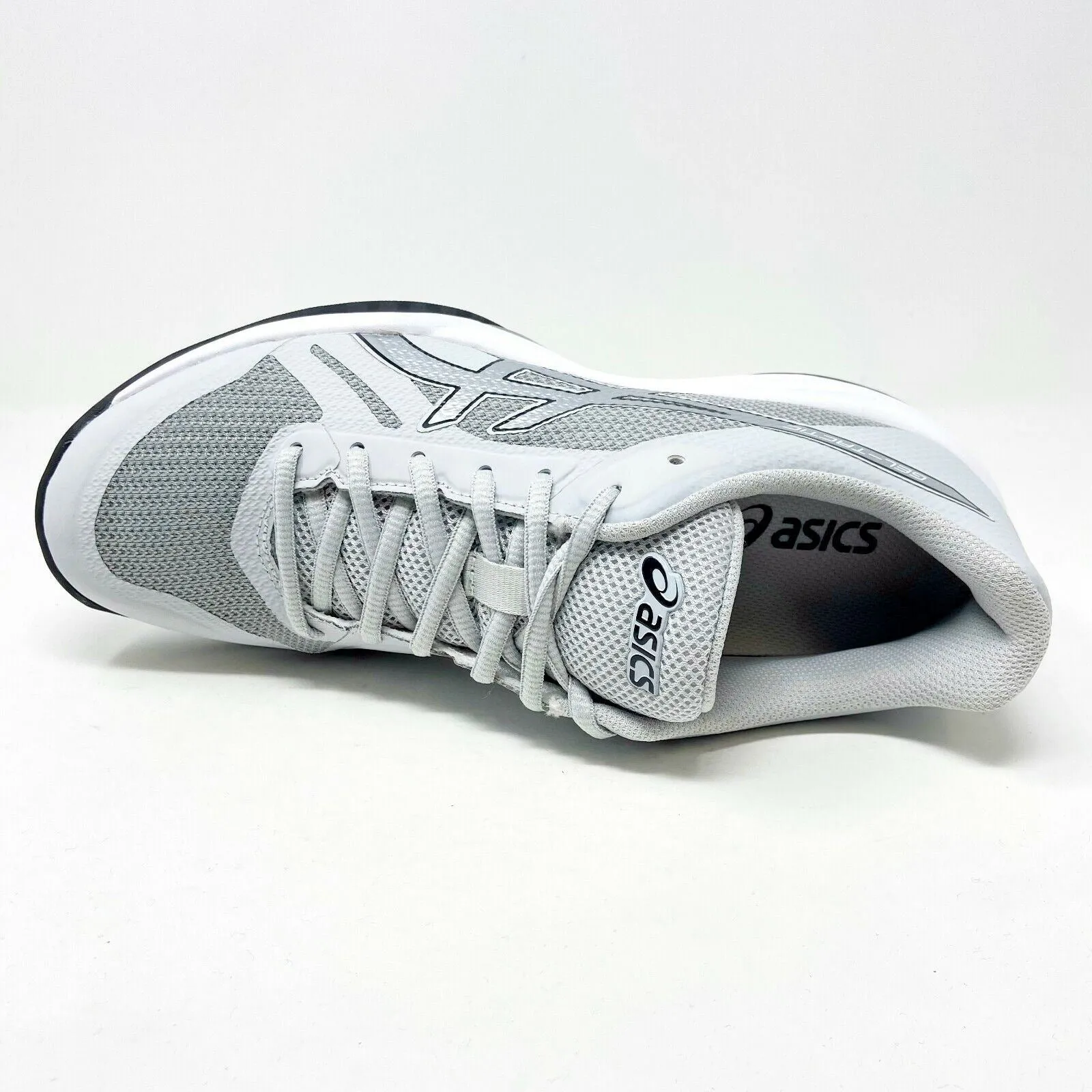 Asics Gel-Tactic Glacier Grey Silver Womens Size 12 Volleyball Shoes B752N 9693