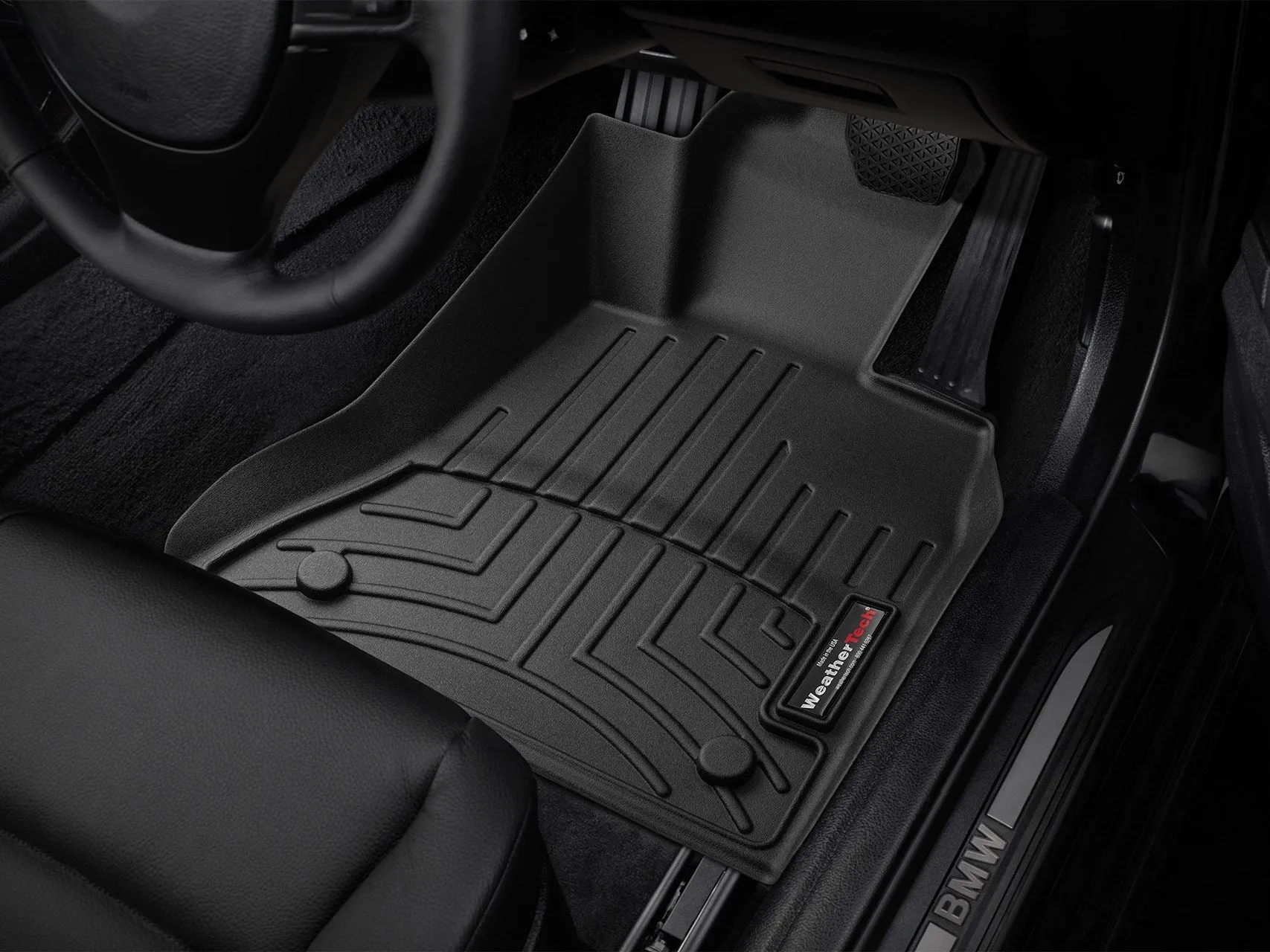 Audi Q7 Floor Mat Liner Fits Years 2006-15 from WeatherTech #447781-441512-441513