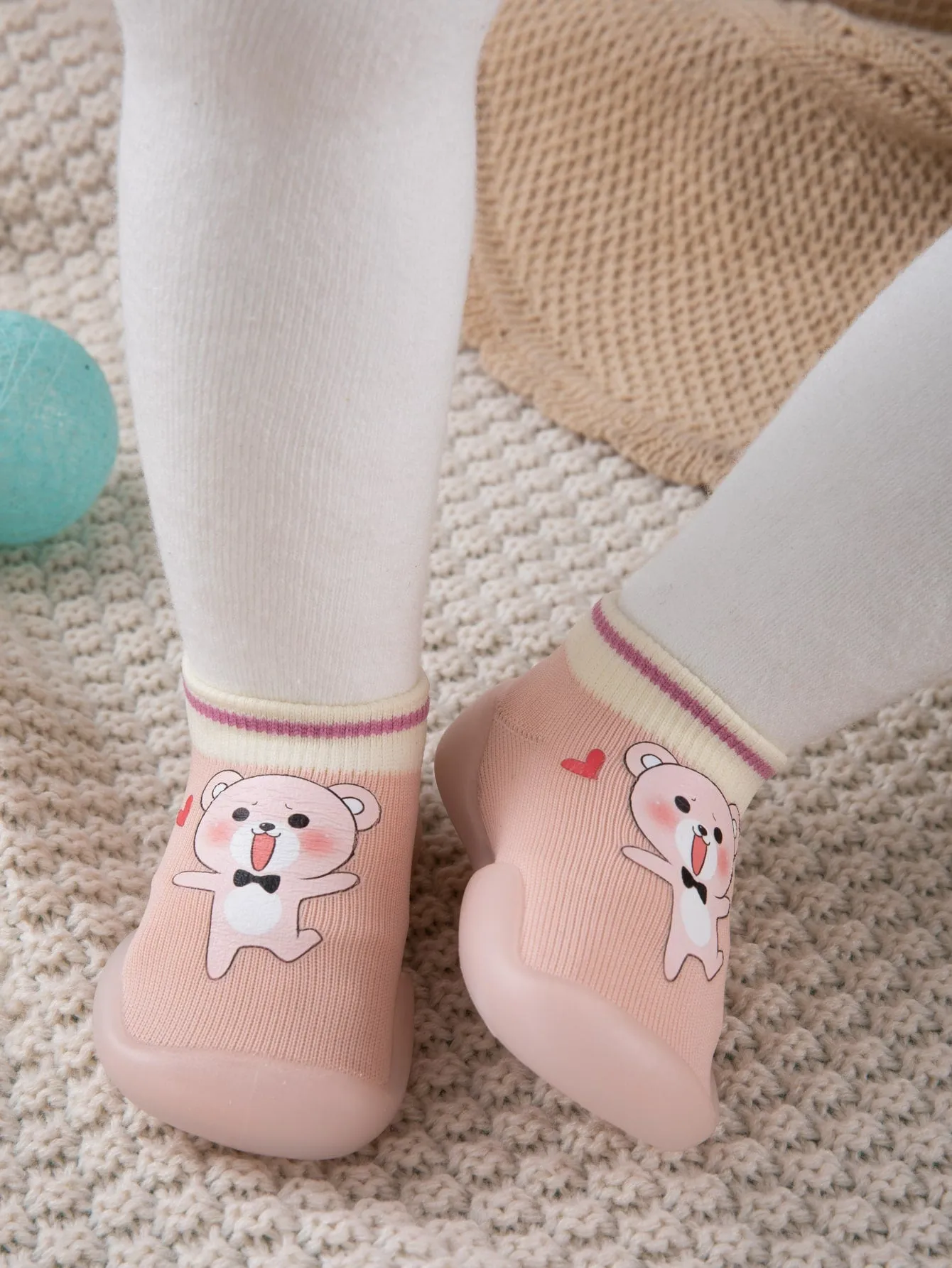 Baby Girls Cartoon Graphic Sock Sneakers