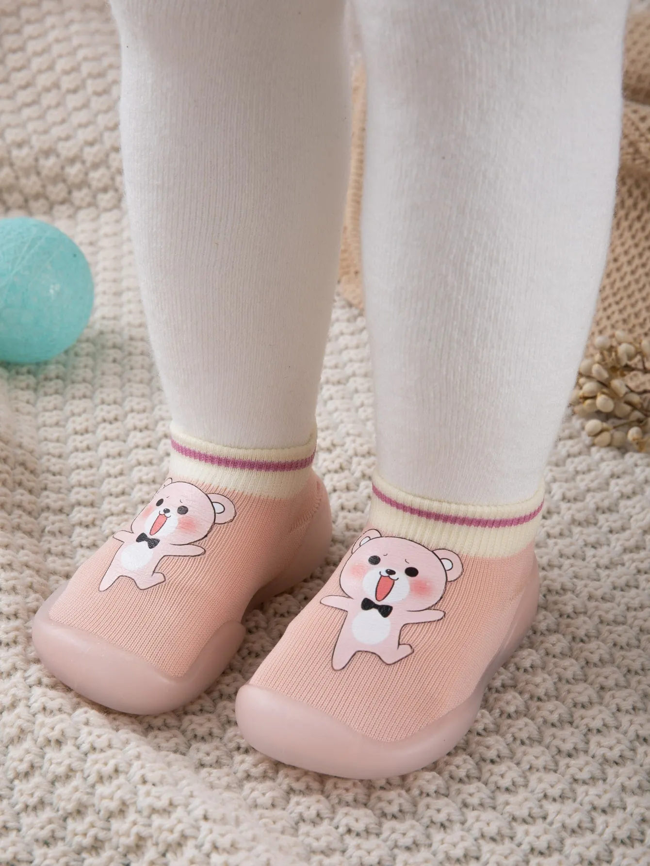 Baby Girls Cartoon Graphic Sock Sneakers