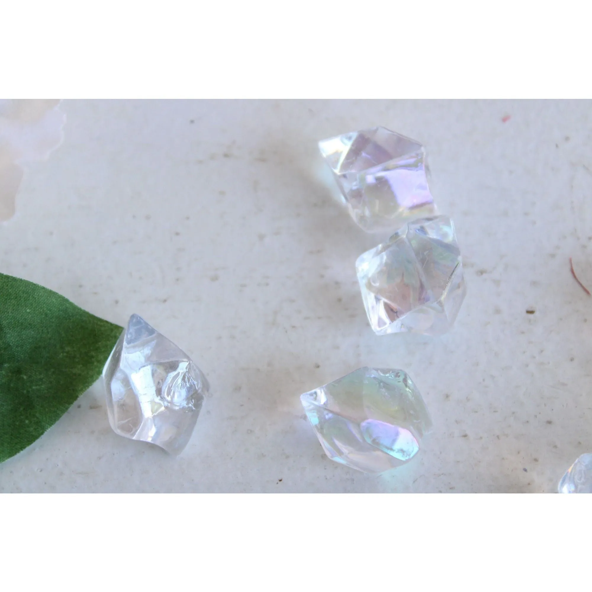 Clear Plastic Ice Cubes
