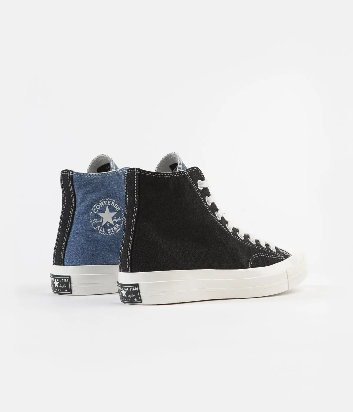 Converse CTAS 70's Hi Renew Denim Shoes - Dark Denim / Light Denim / Egret