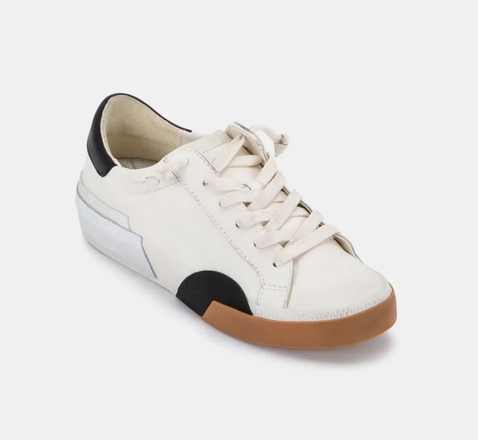 Dolce Vita Zina Sneakers White Black Leather
