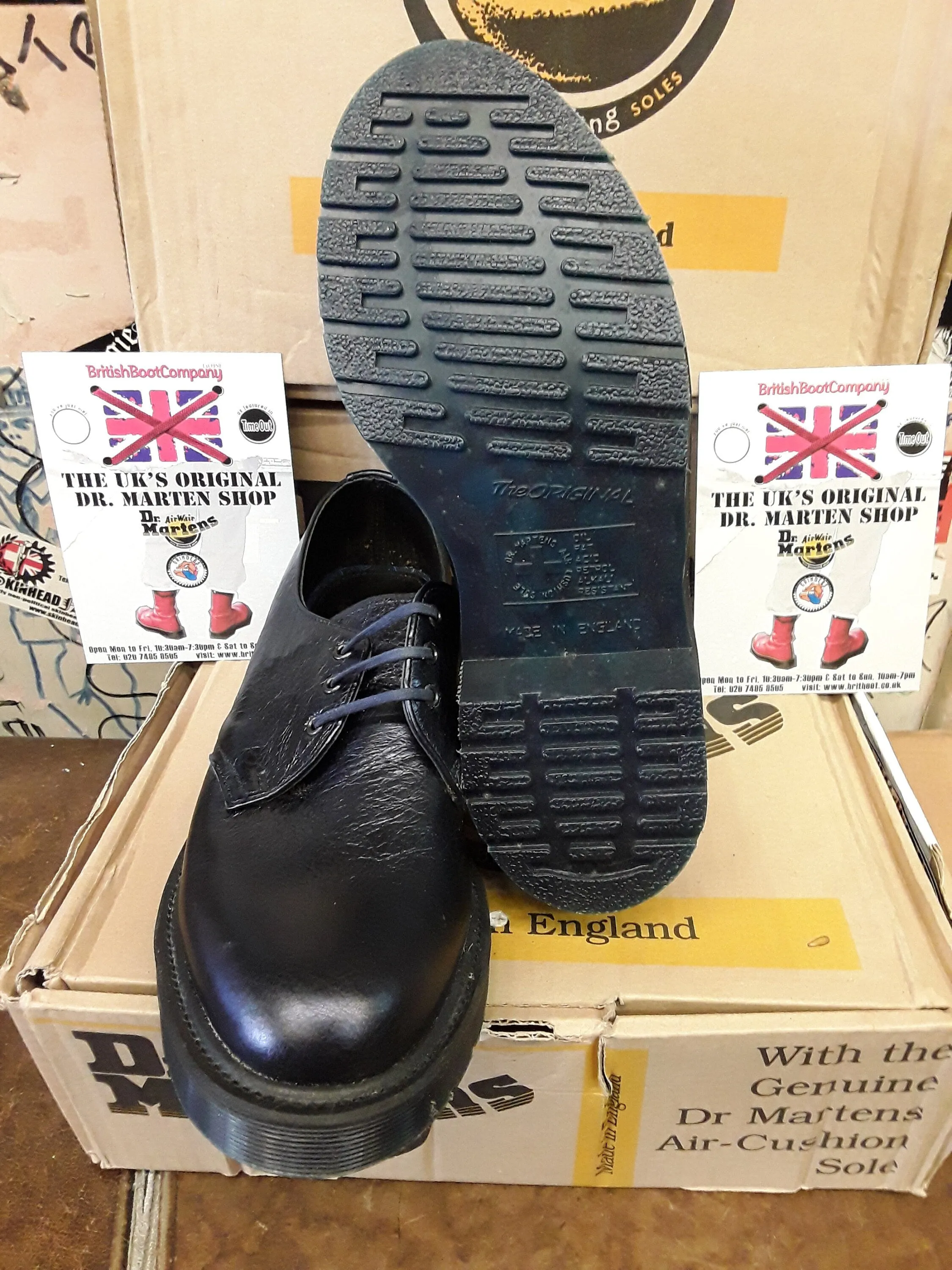 Dr Martens 1461 Made in England Navy Analine Various Sizes
