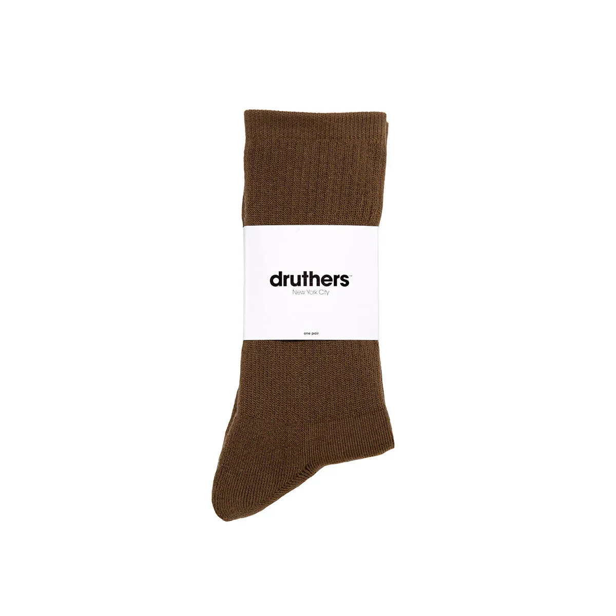 EVERYDAY ORGANIC COTTON CREW SOCK - OLIVE