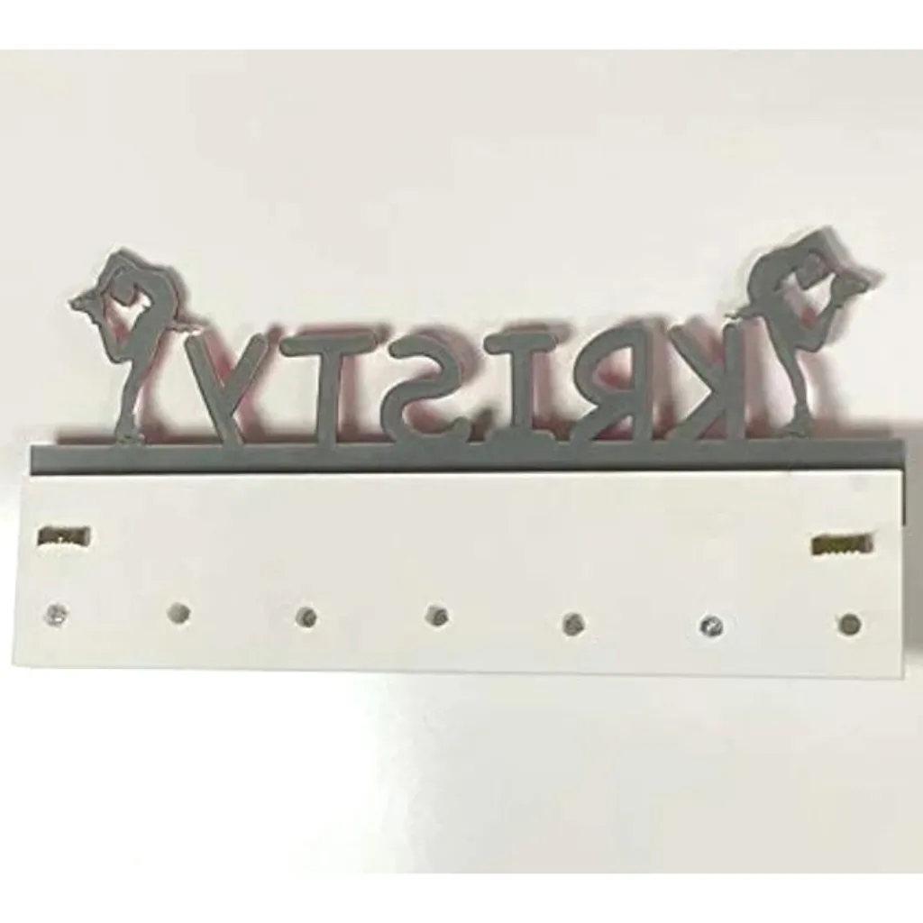 Figure Ice Skater Personalized Sports Coat Hook Hanger, Handmade Wall Organizer, Storage Space for Your Living Space
