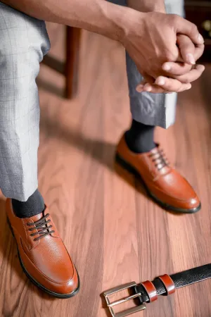 Fine Full Grain Leather Derby Lace Ups