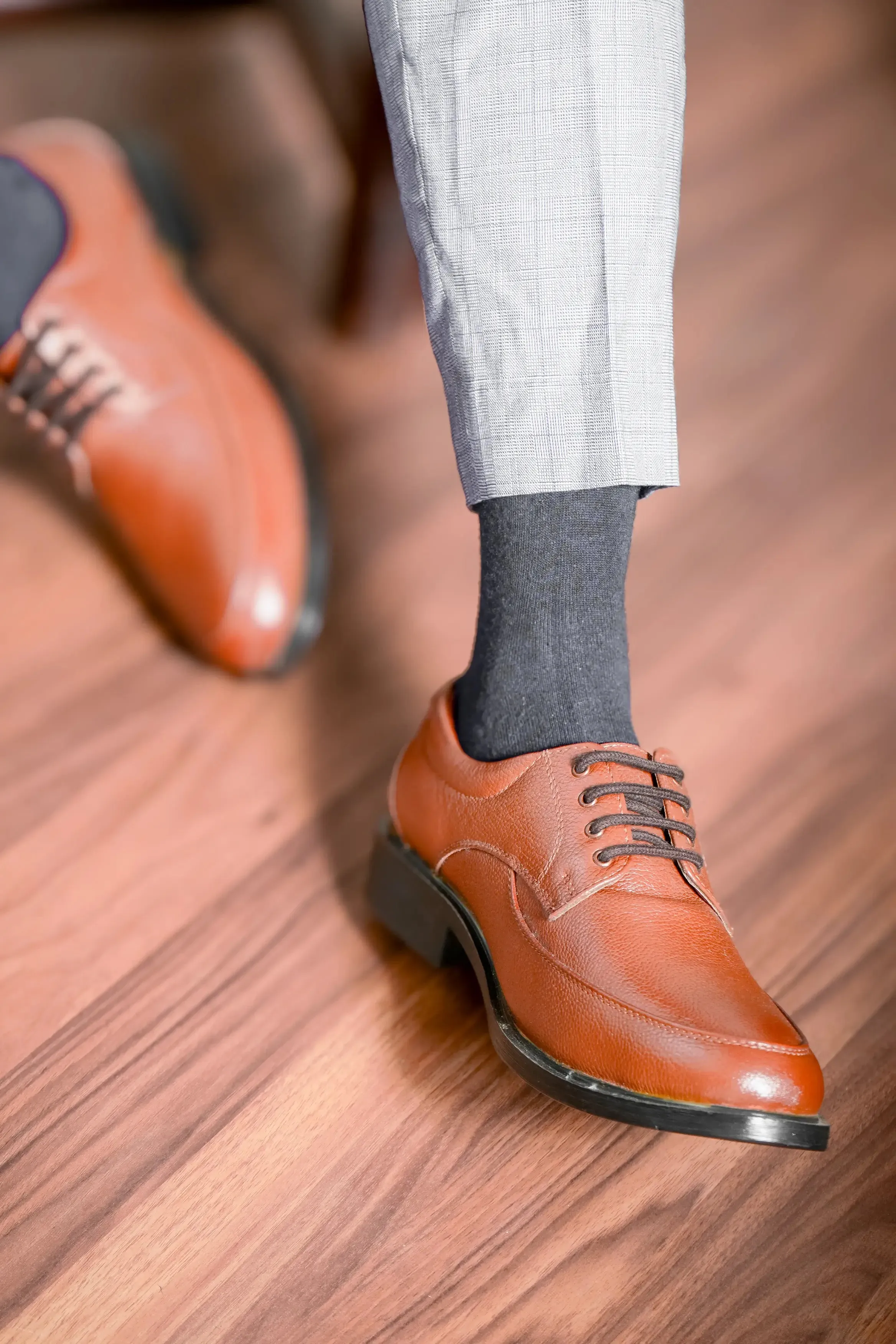 Fine Full Grain Leather Derby Lace Ups