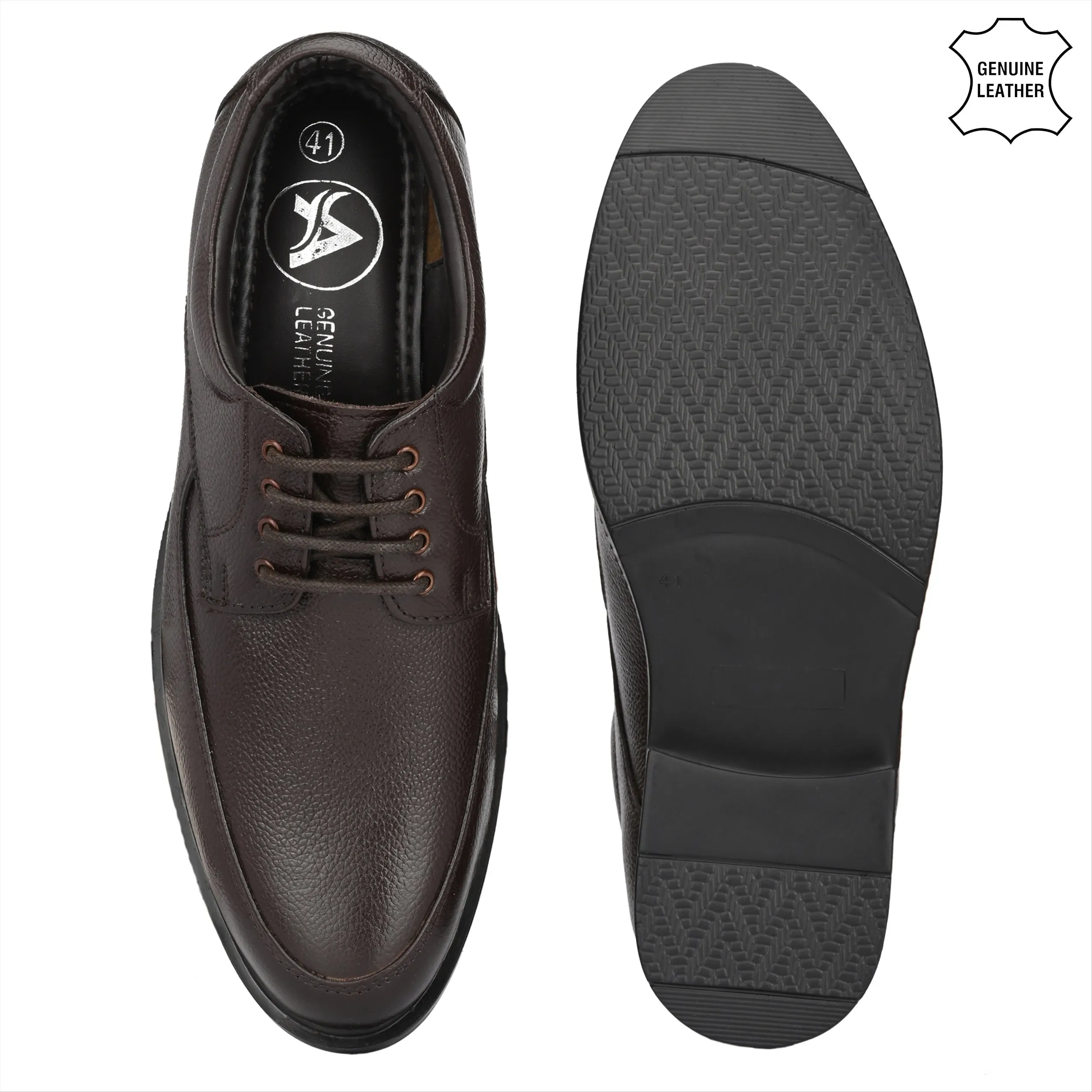 Fine Full Grain Leather Derby Lace Ups
