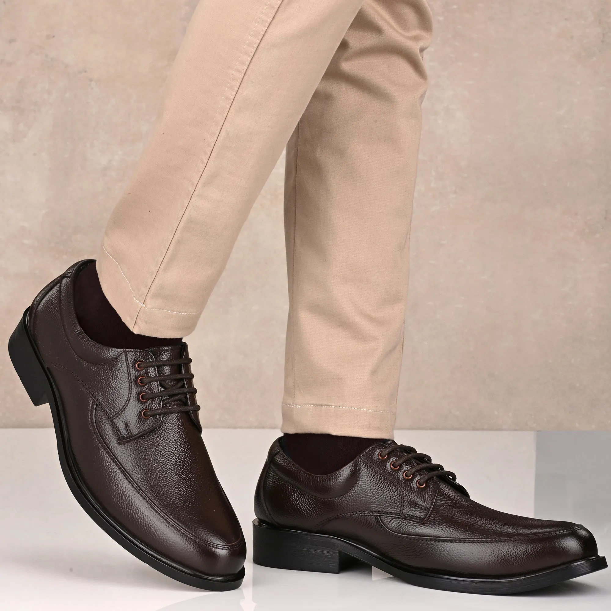 Fine Full Grain Leather Derby Lace Ups