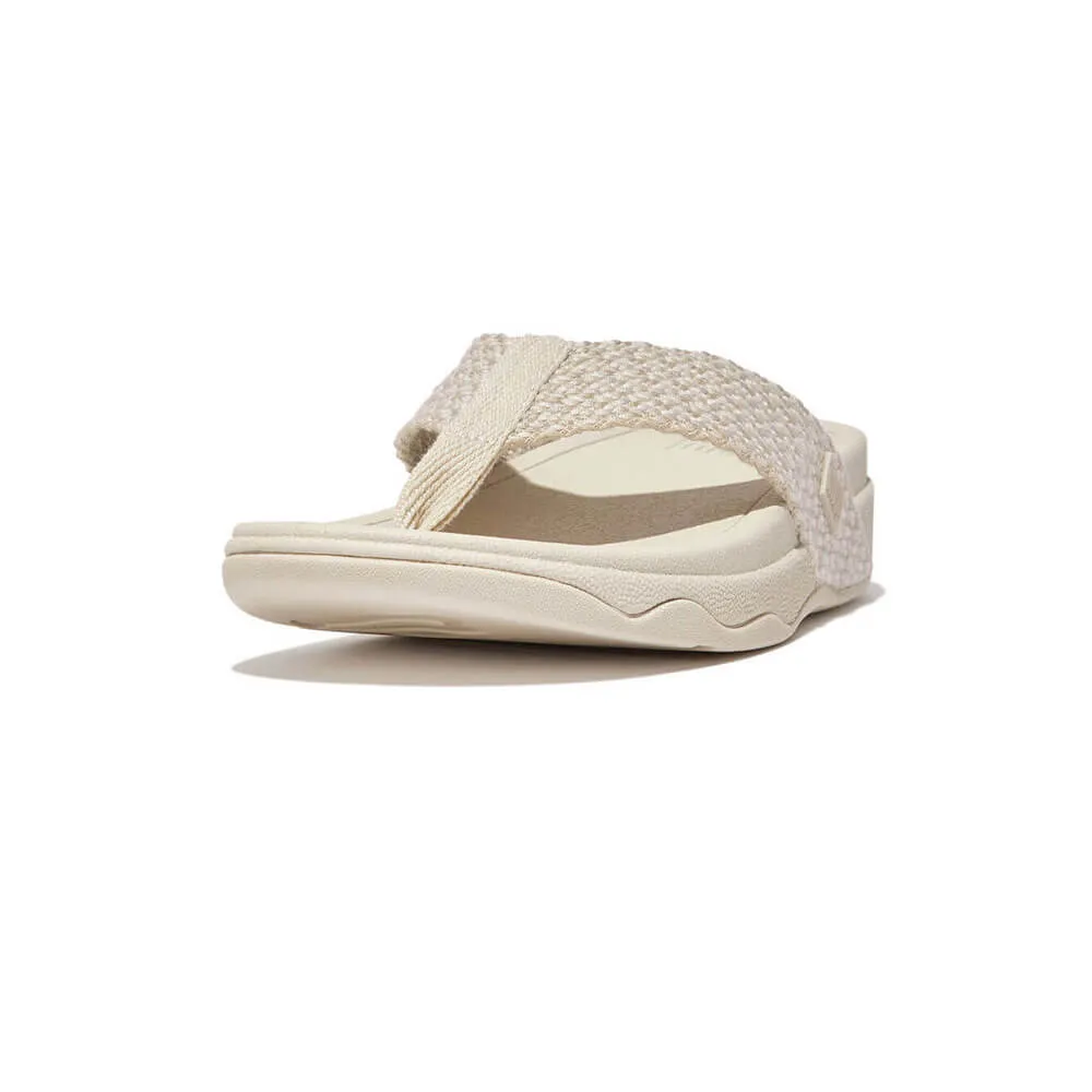 FitFlop Surfa Multi-Tone Webbing Toe-Post Sandals - Paris Beige