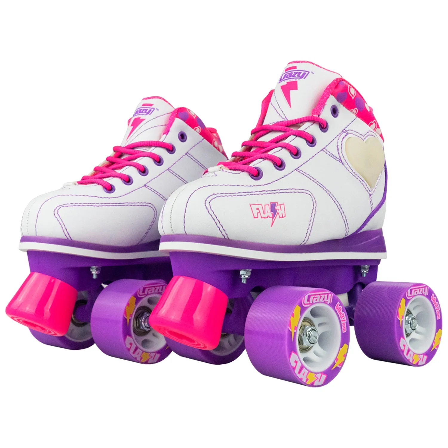 FLASH White - Light Up Roller Skates