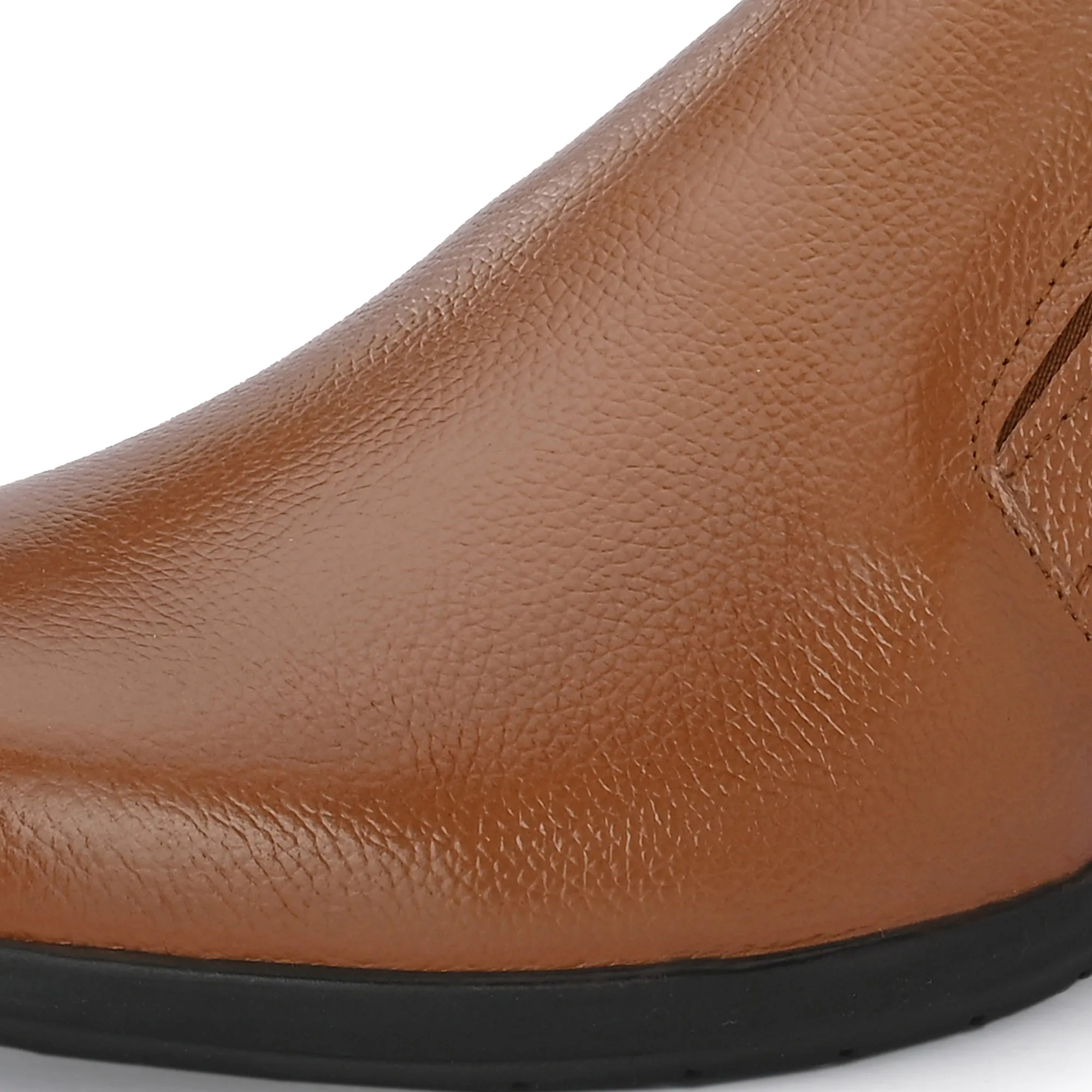 Flawless Full Grain Leather Slip Ons