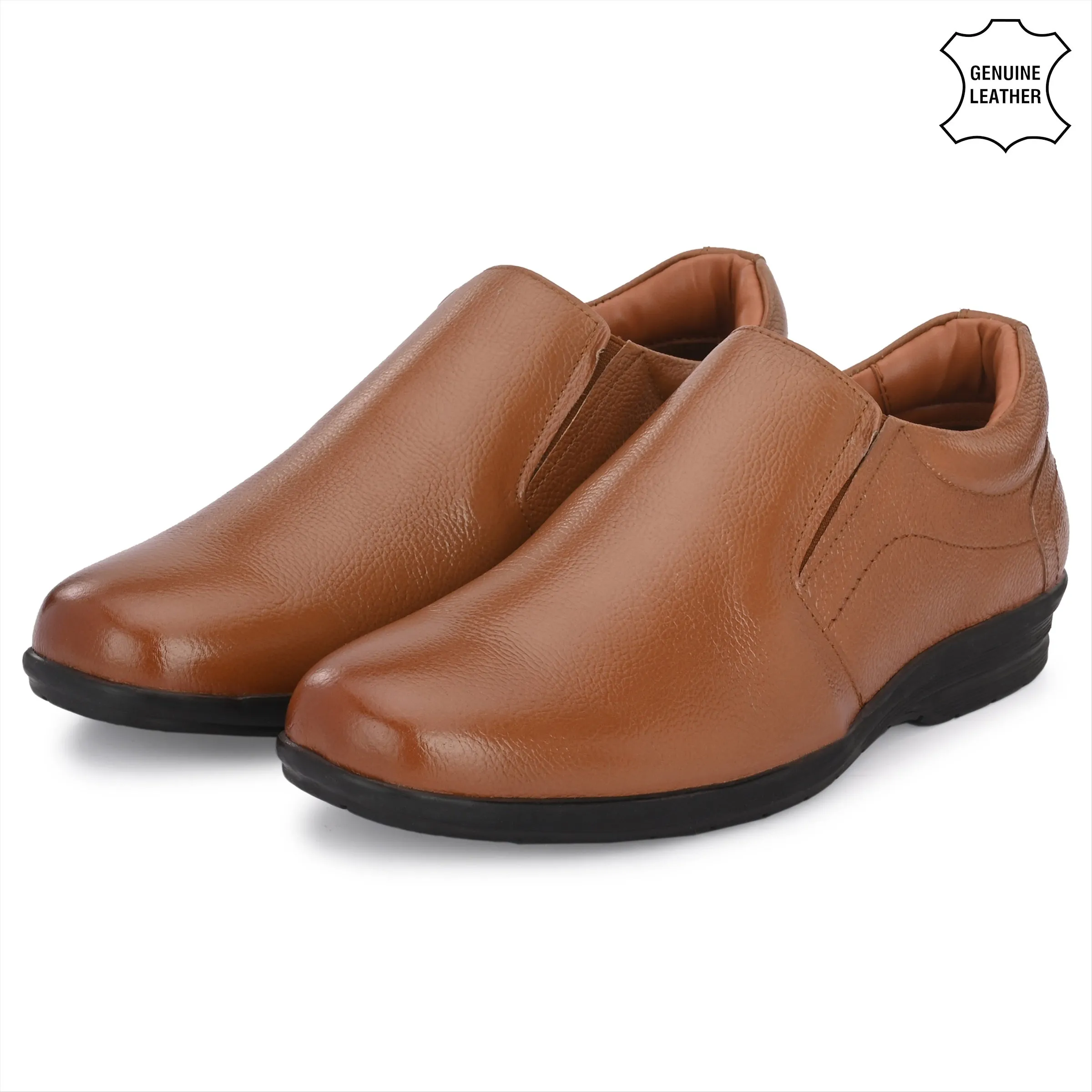 Flawless Full Grain Leather Slip Ons