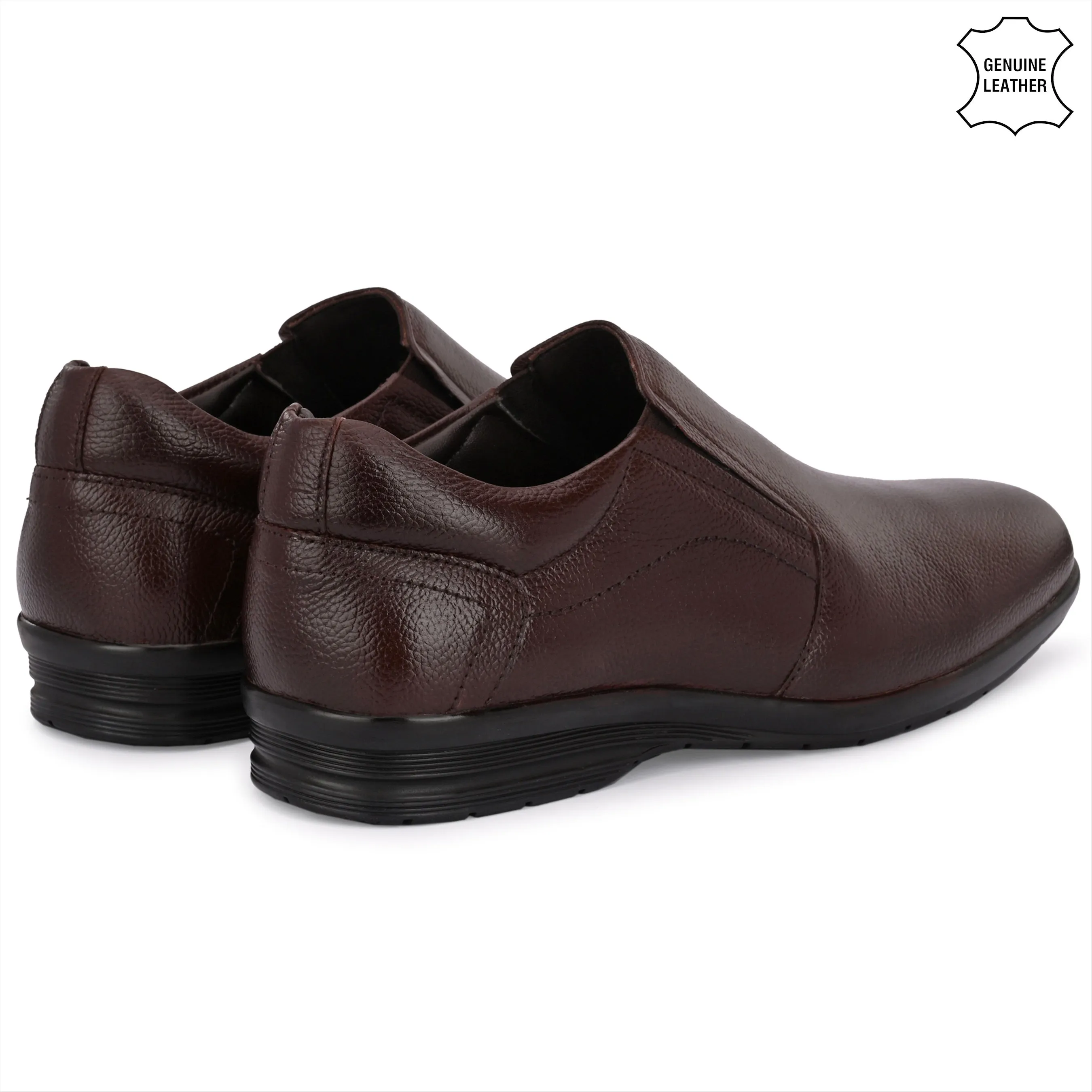 Flawless Full Grain Leather Slip Ons
