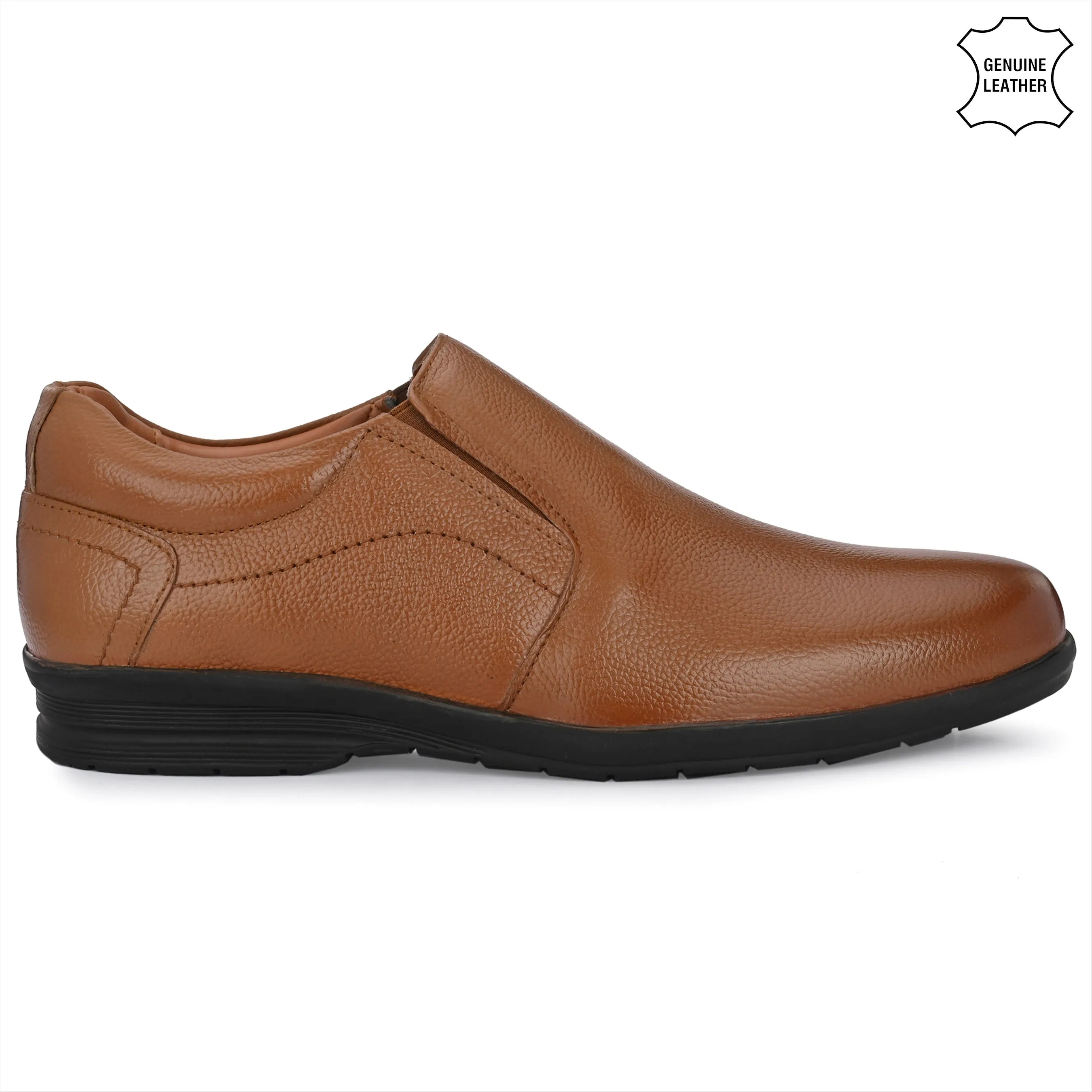 Flawless Full Grain Leather Slip Ons
