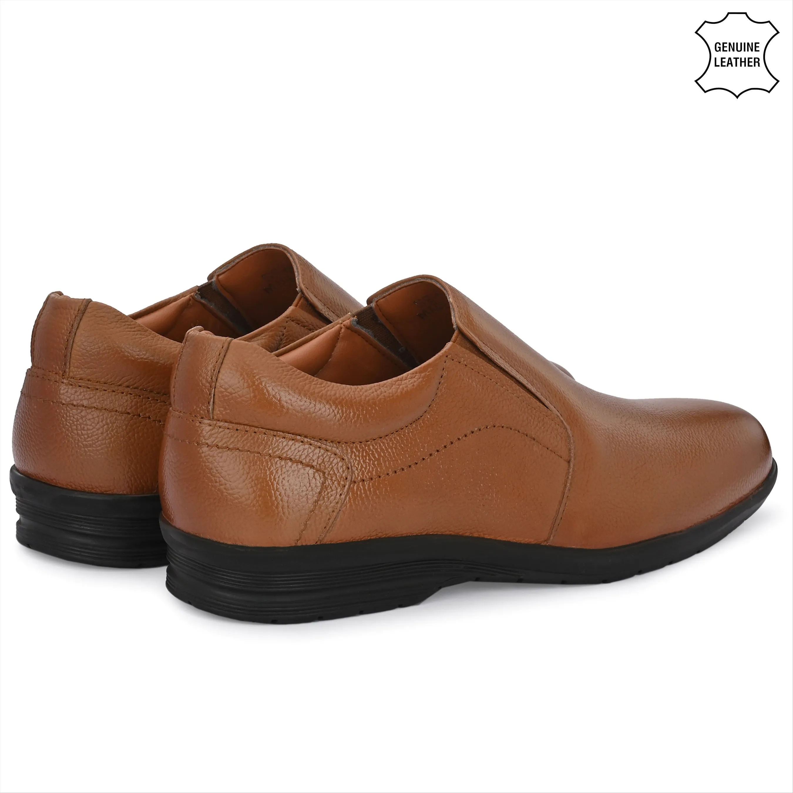 Flawless Full Grain Leather Slip Ons