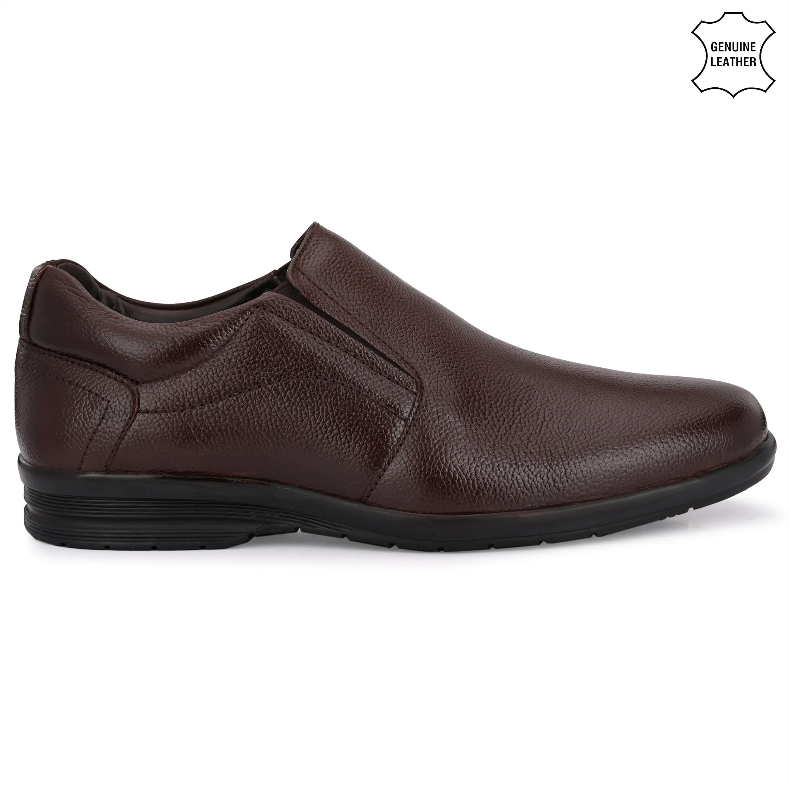Flawless Full Grain Leather Slip Ons