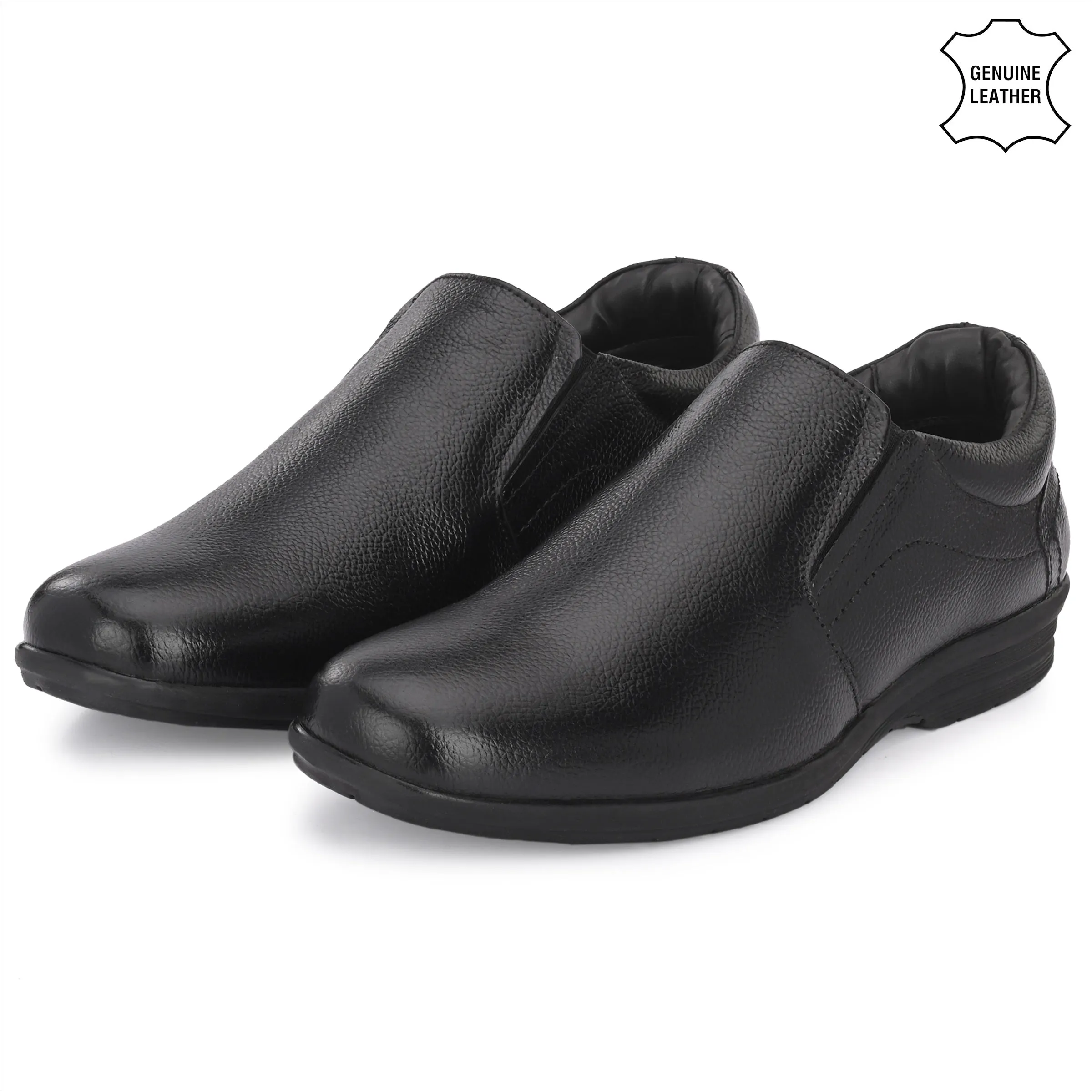 Flawless Full Grain Leather Slip Ons