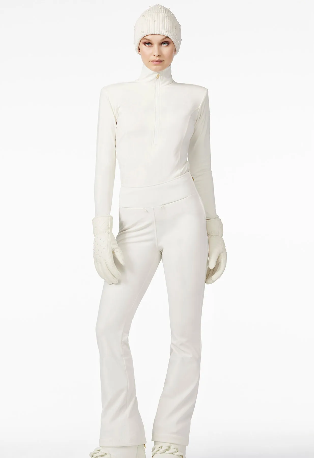 Goldbergh Kate Cream Flat Front Stretch Ski Pant