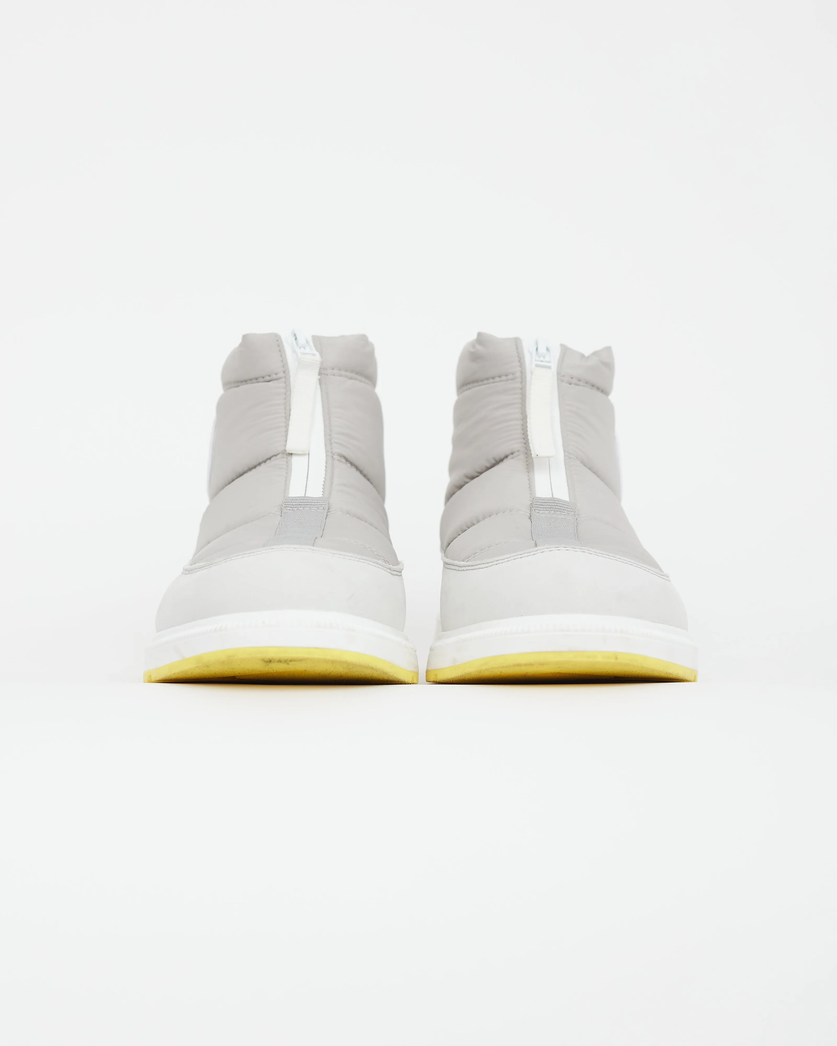Grey & White Cypress Puffer Boot