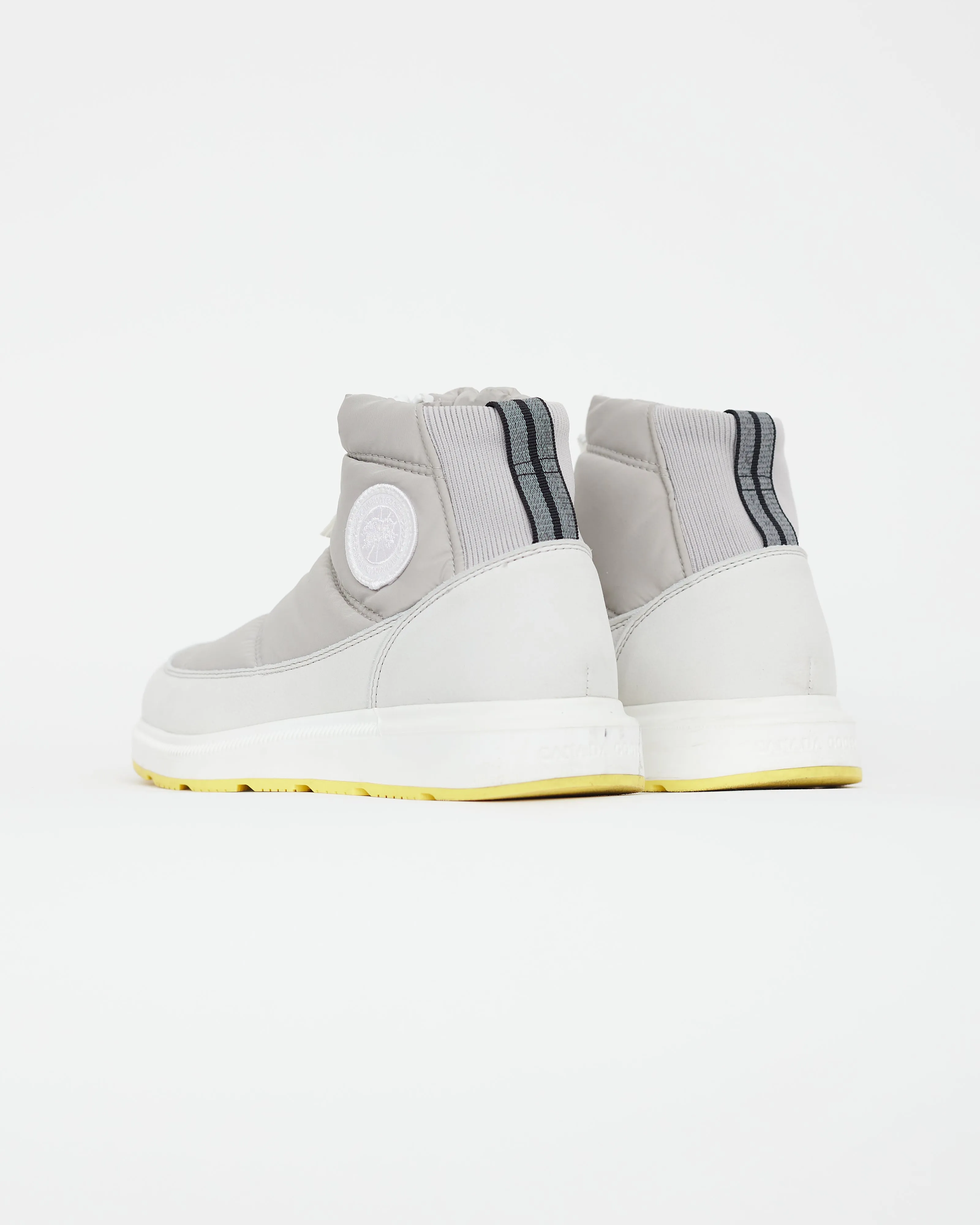 Grey & White Cypress Puffer Boot