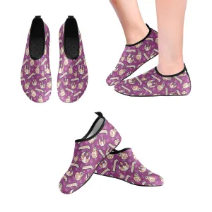 Happy Beeps Slip On Water Shoes / Barefoot Shoes Purple