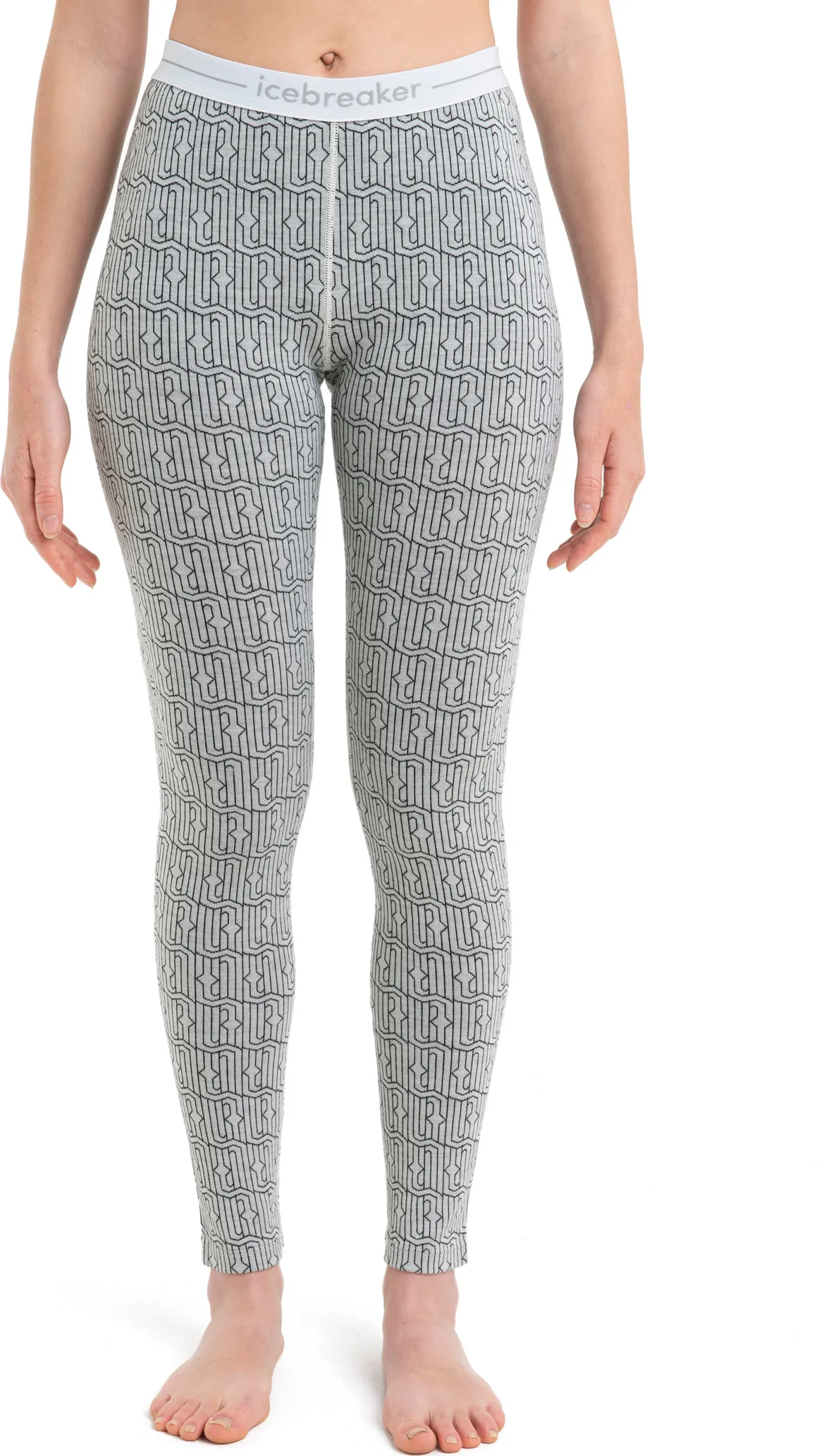 Icebreaker Women&#x27;s Mer 260 Vertex Leggings Herenga Snow/Black | Buy Icebreaker Women&#x27;s Mer 260 Vertex Leggings Herenga Snow/Black here | Outnorth