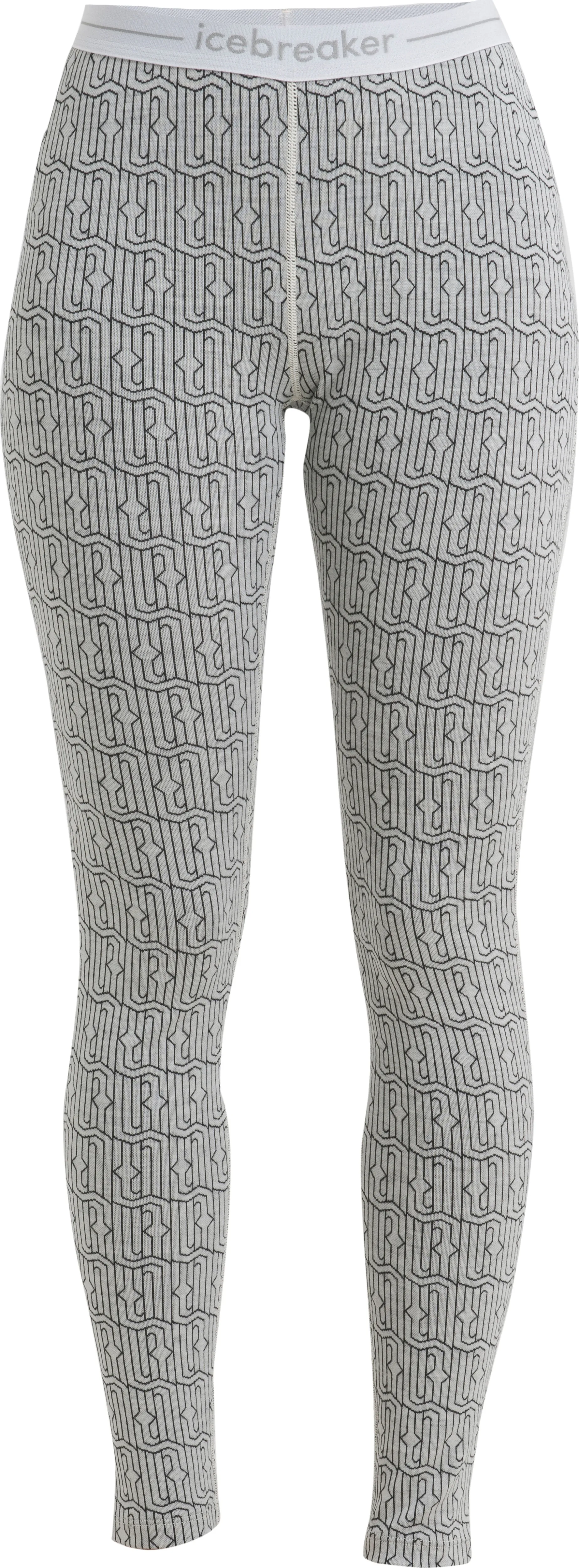 Icebreaker Women&#x27;s Mer 260 Vertex Leggings Herenga Snow/Black | Buy Icebreaker Women&#x27;s Mer 260 Vertex Leggings Herenga Snow/Black here | Outnorth
