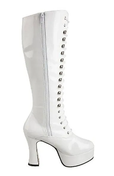 Lace-up GoGo Boots with 4-inch Chunky Heel Exotica-2020