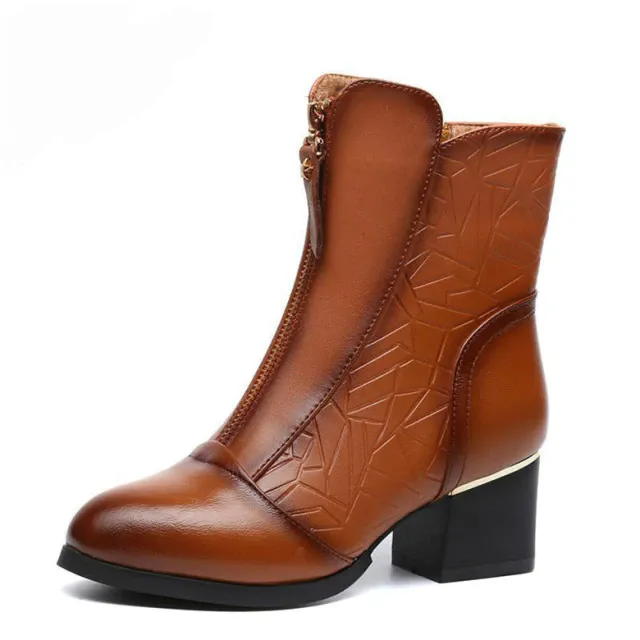 Lander Women's Square Heel Ankle Black Boots