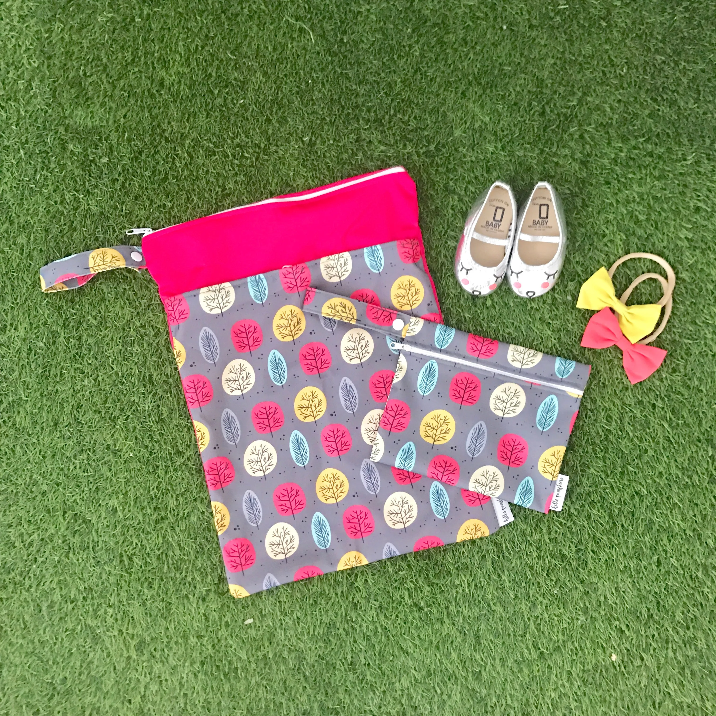 Large wet bag - Tree Garden