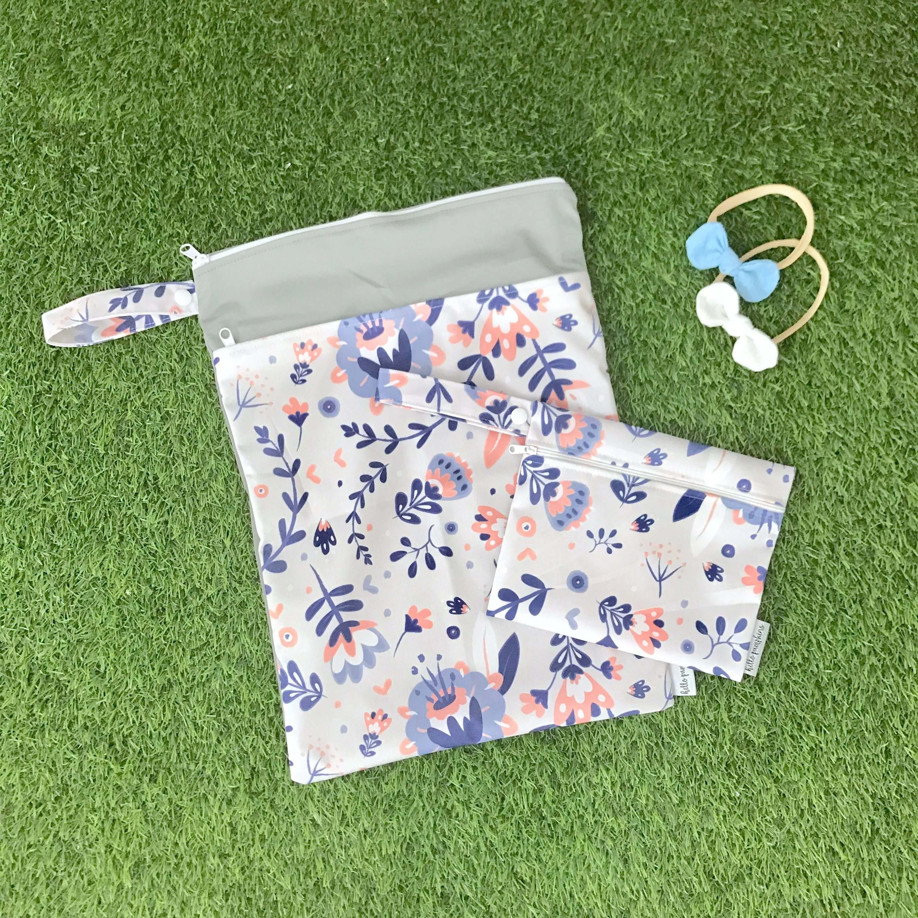 Large wet bags - Whimsical Florals