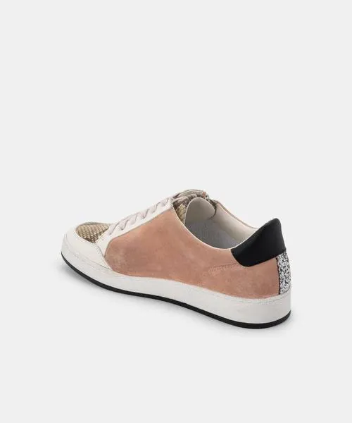 Miya Sneakers - Rose Multi Suede