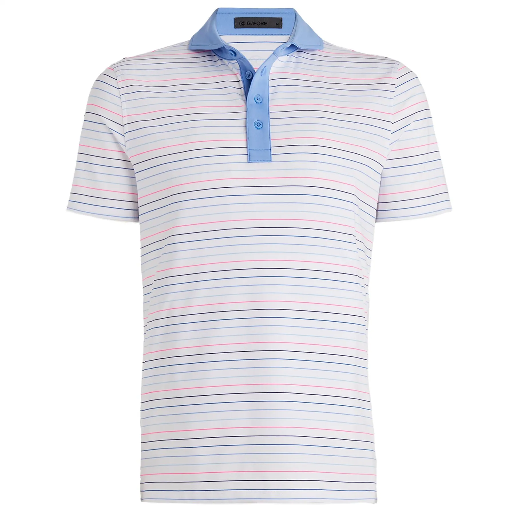 Multi Stripe Tech Jersey Polo Snow - SS24