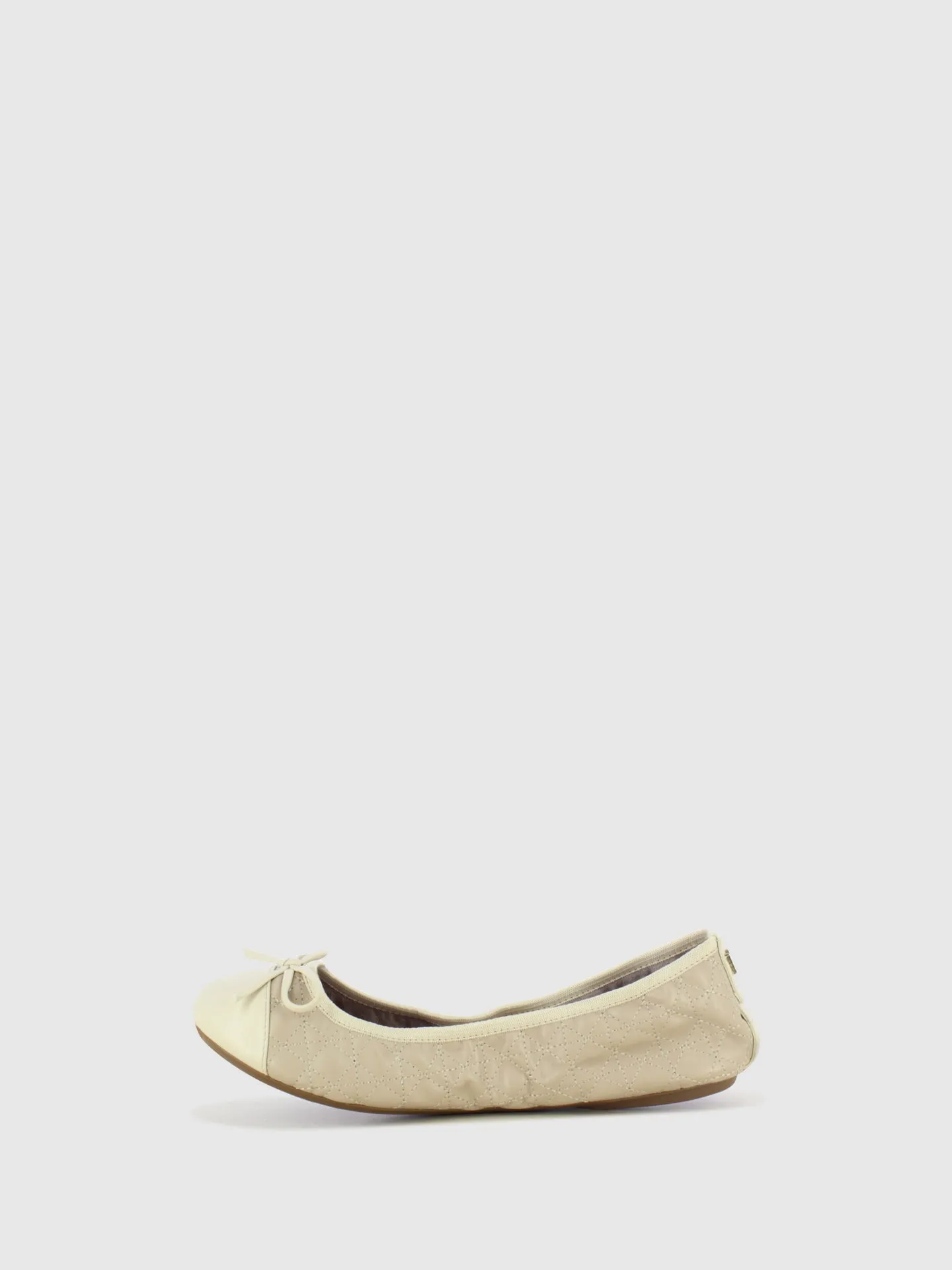 Nude Round Toe Ballerinas