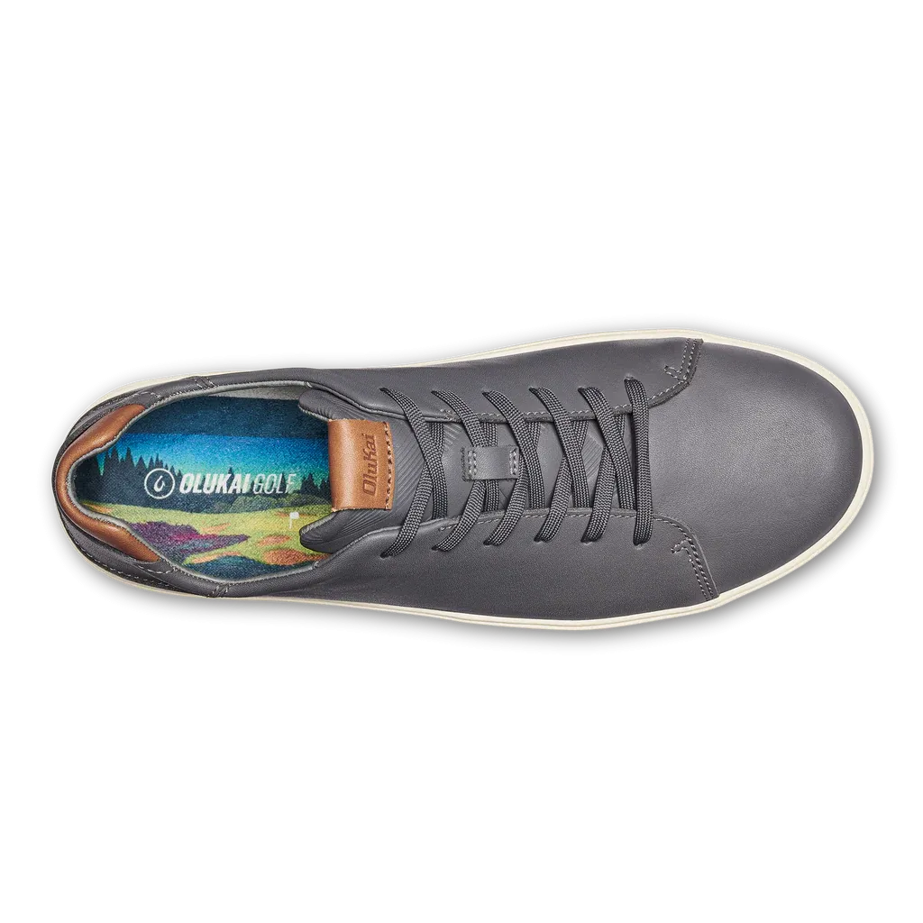 Olukai Men's Wai'alae Golf Shoes- Stone