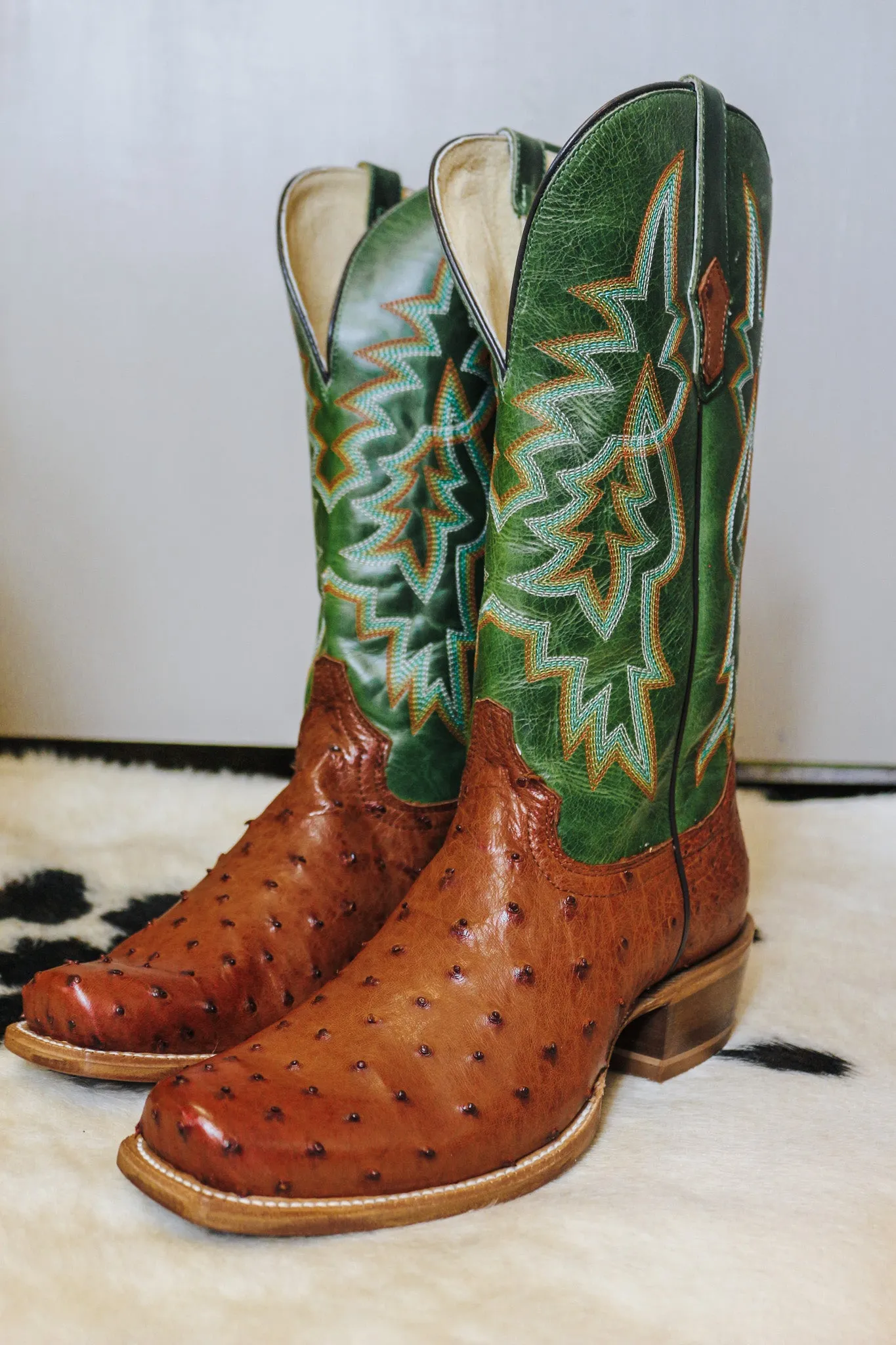Rylen Brandy 13" Full Quill Ostrich Boot